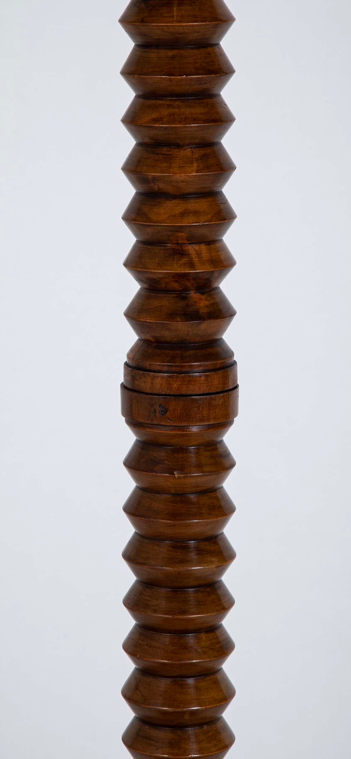 Charles Dudouyt style Turned Floor Lamp