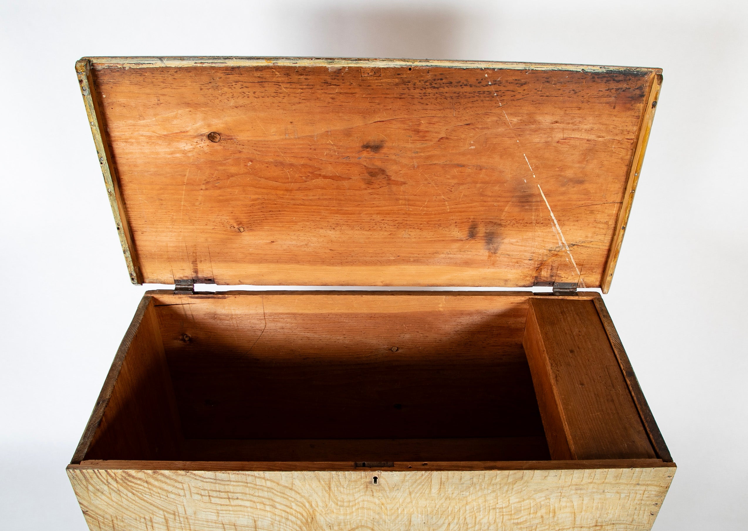 Early 19th Century Vermont Painted Pine Blanket Chest