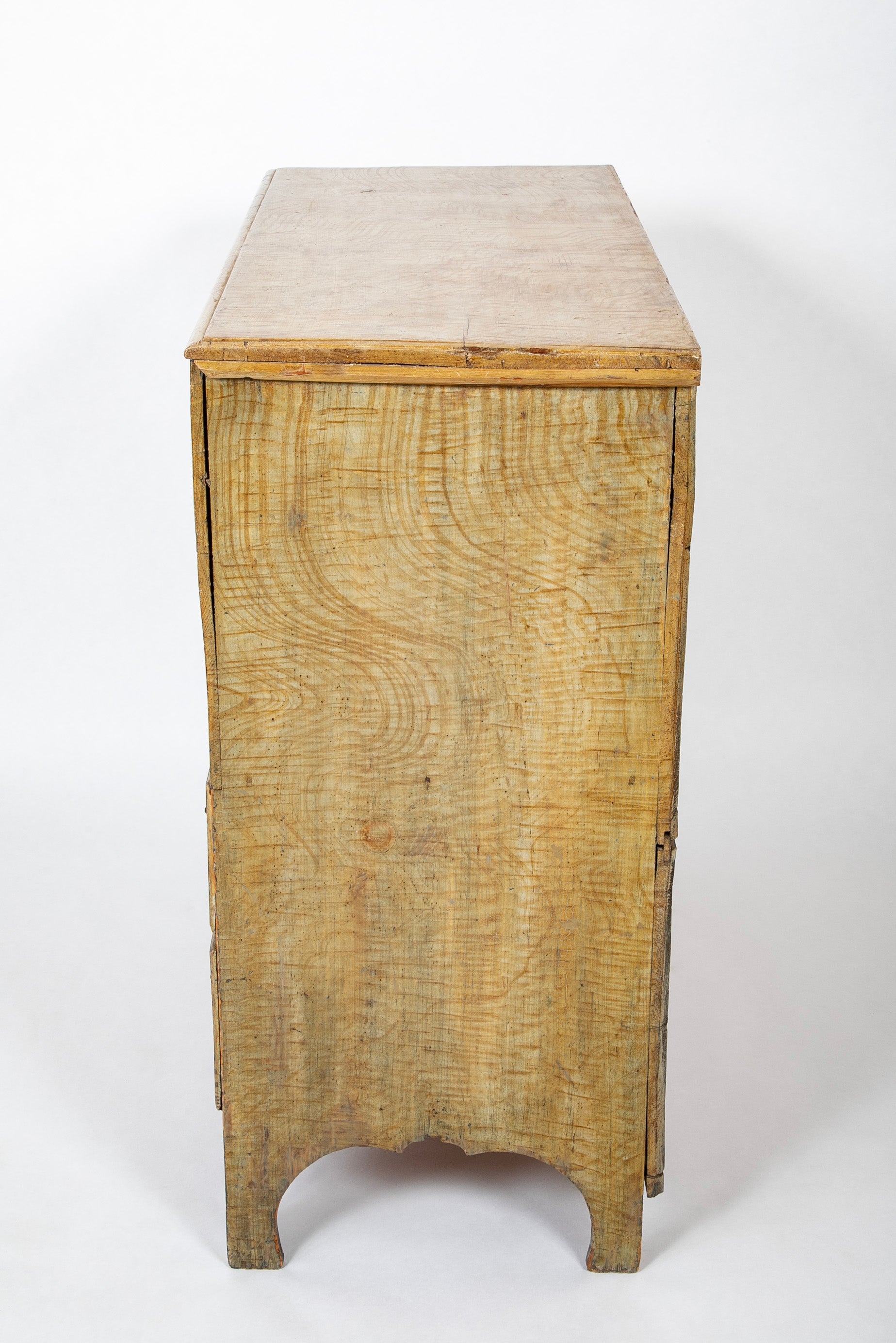 Early 19th Century Vermont Painted Pine Blanket Chest