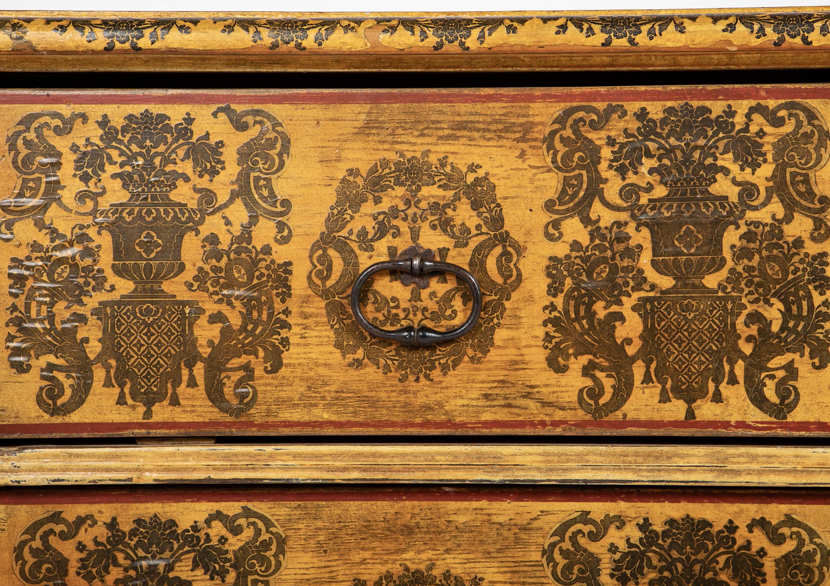 Venetian Baroque Decoupage & Polychrome Painted Chest