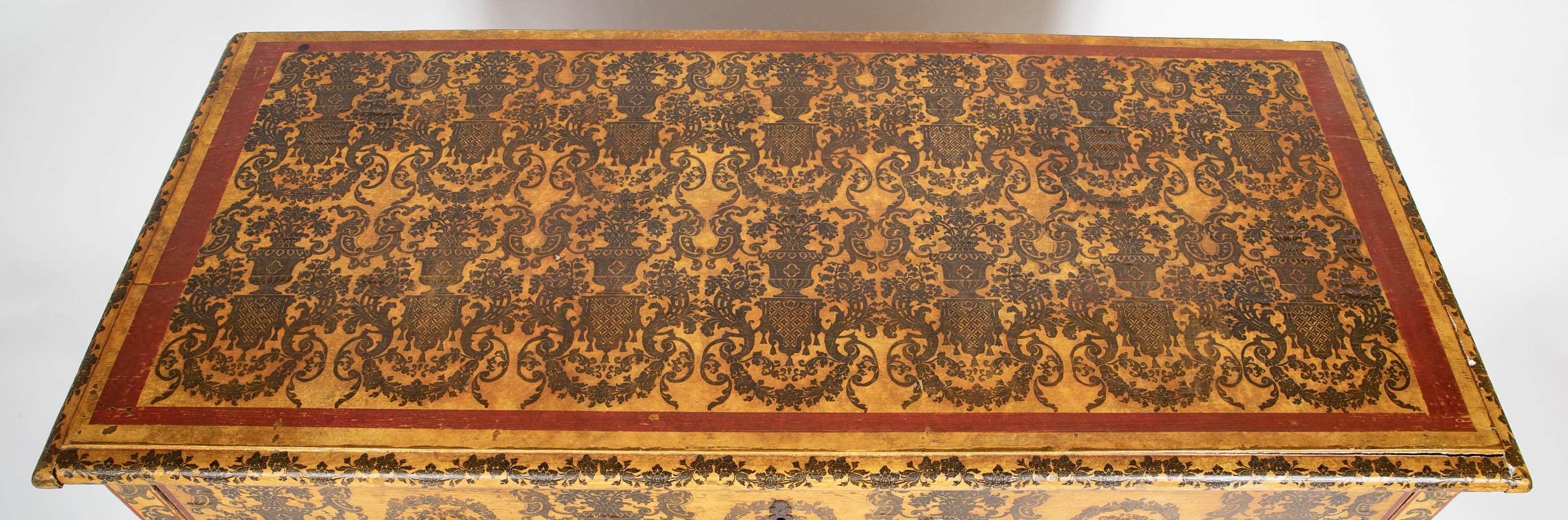 Venetian Baroque Decoupage & Polychrome Painted Chest