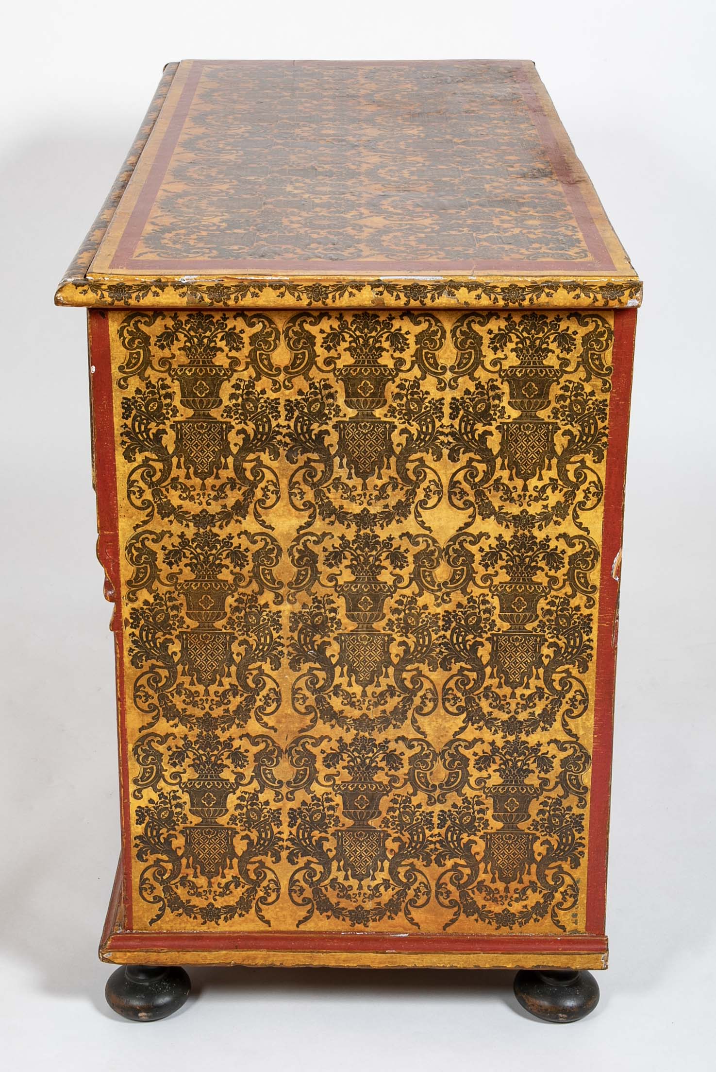 Venetian Baroque Decoupage & Polychrome Painted Chest