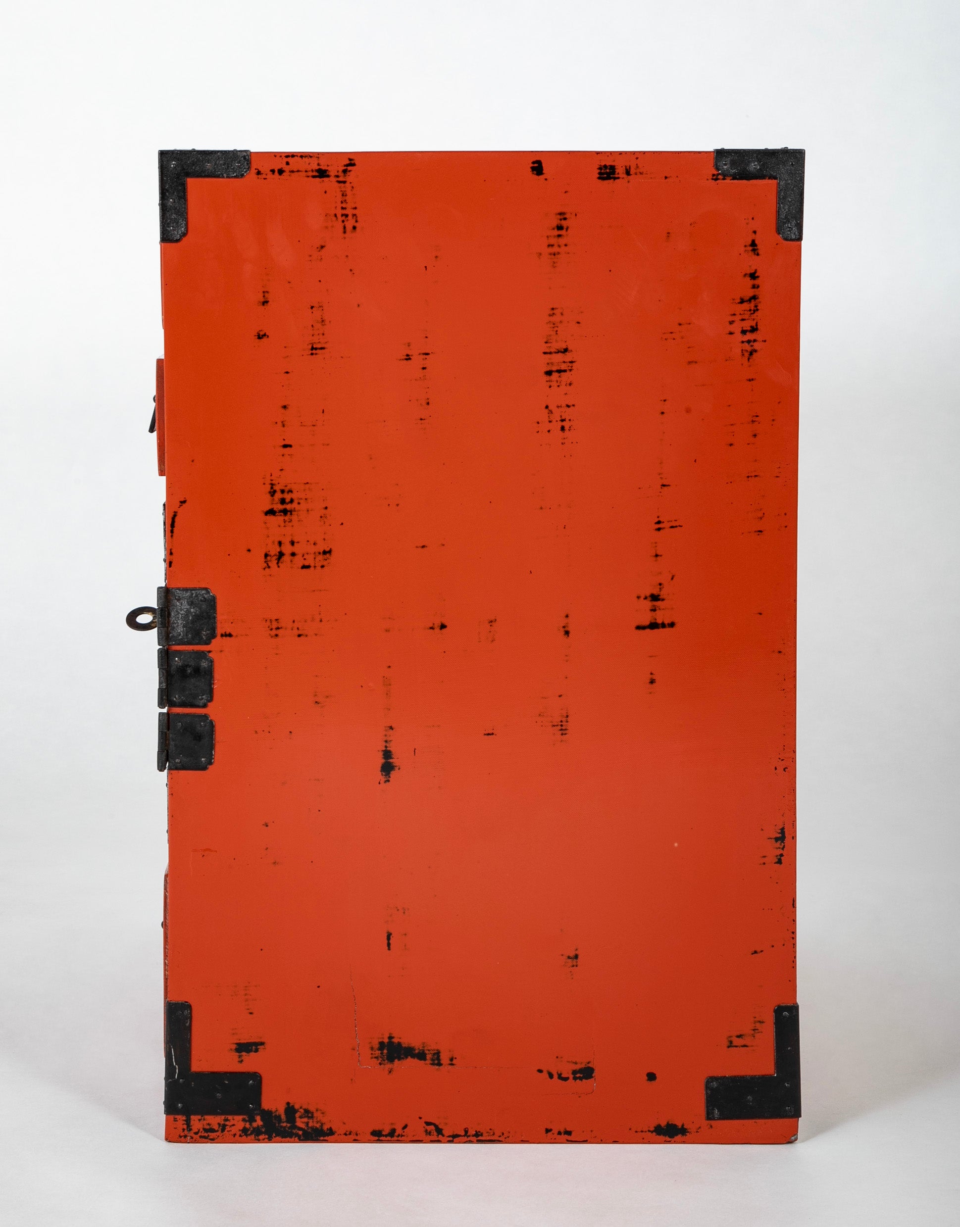 Japanese Red Lacquered "Choba Dansu" - Merchant's Storage Chest