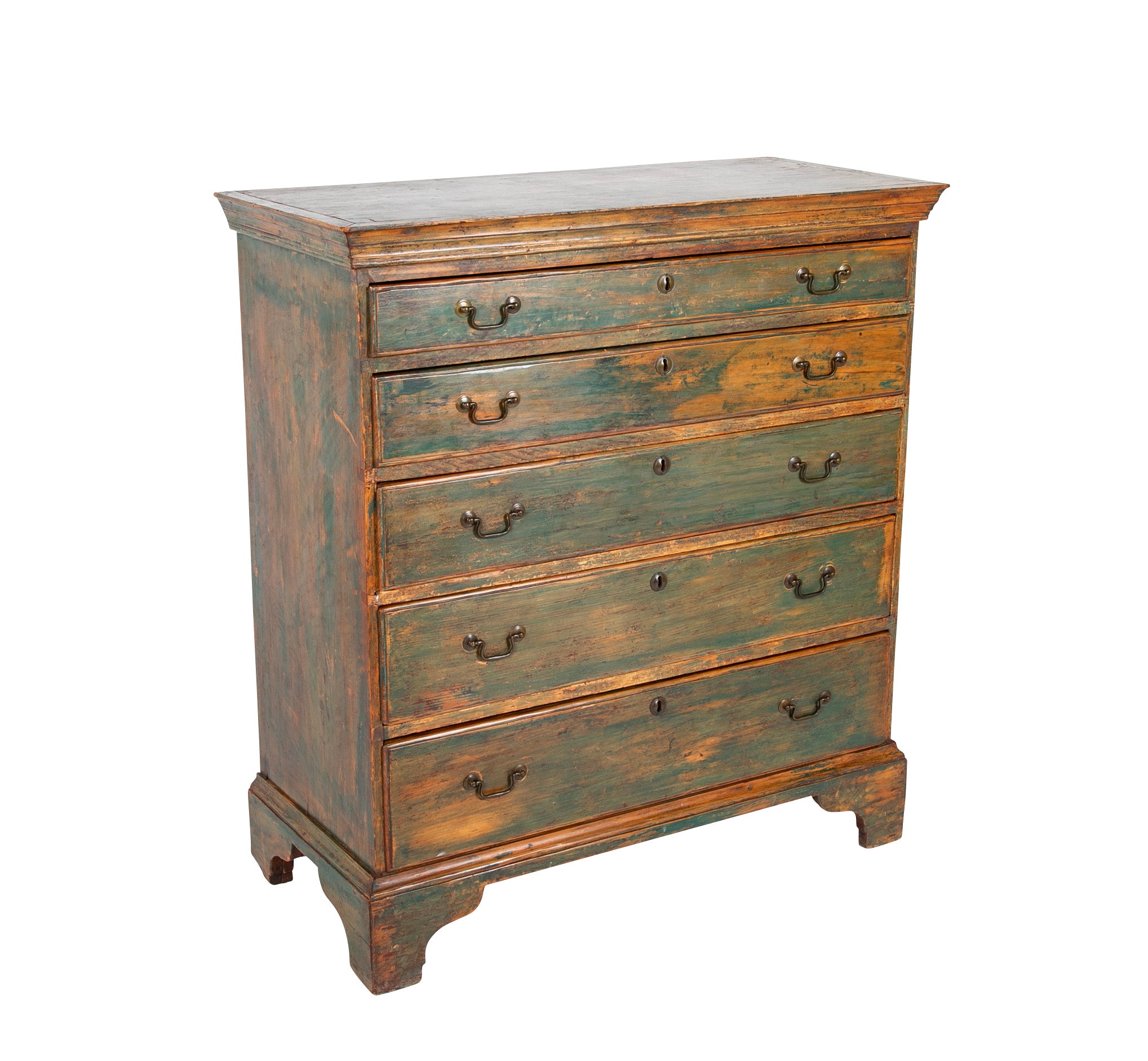 Chippendale Pine Chest Of Drawers