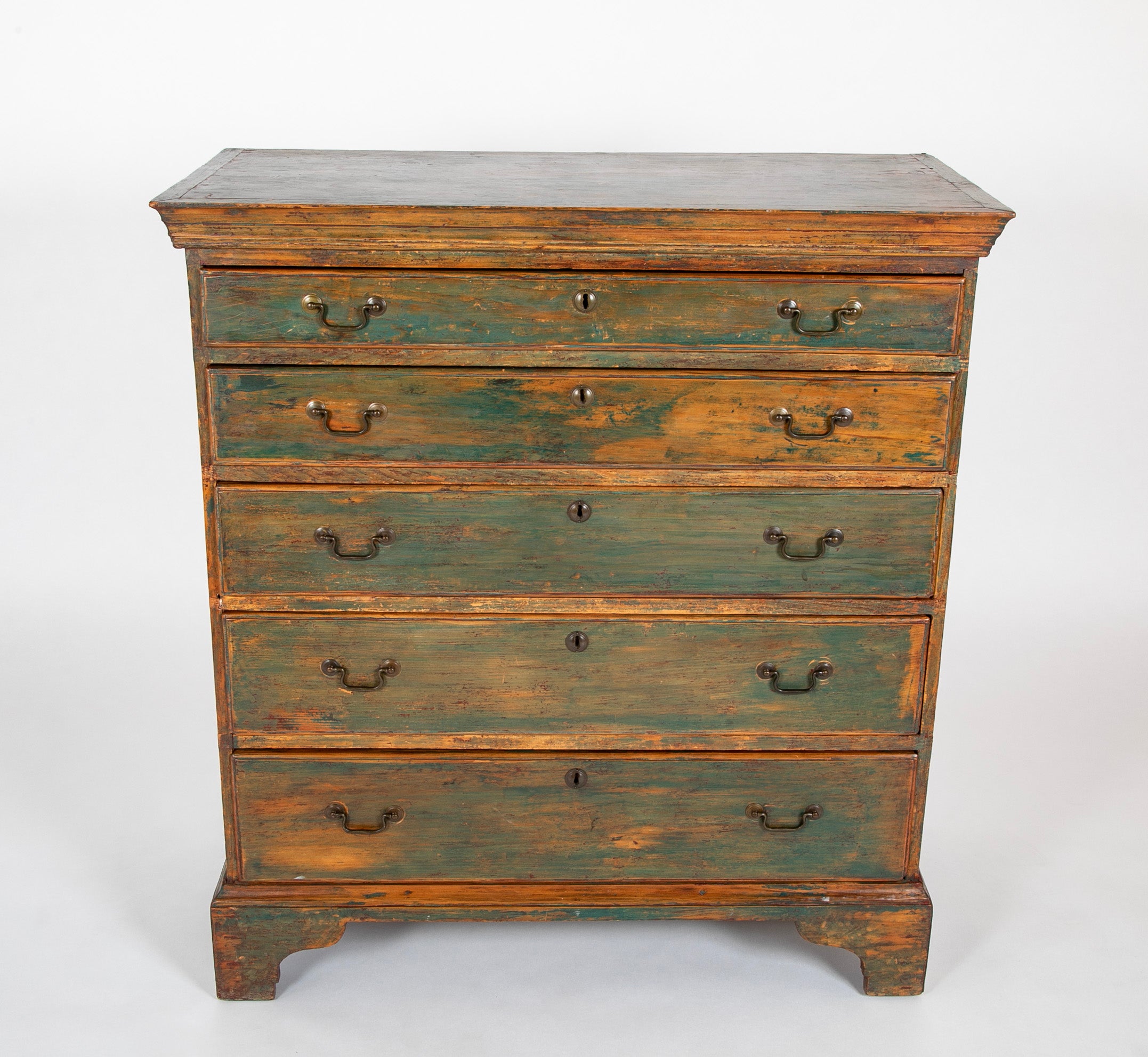 Chippendale Pine Chest Of Drawers