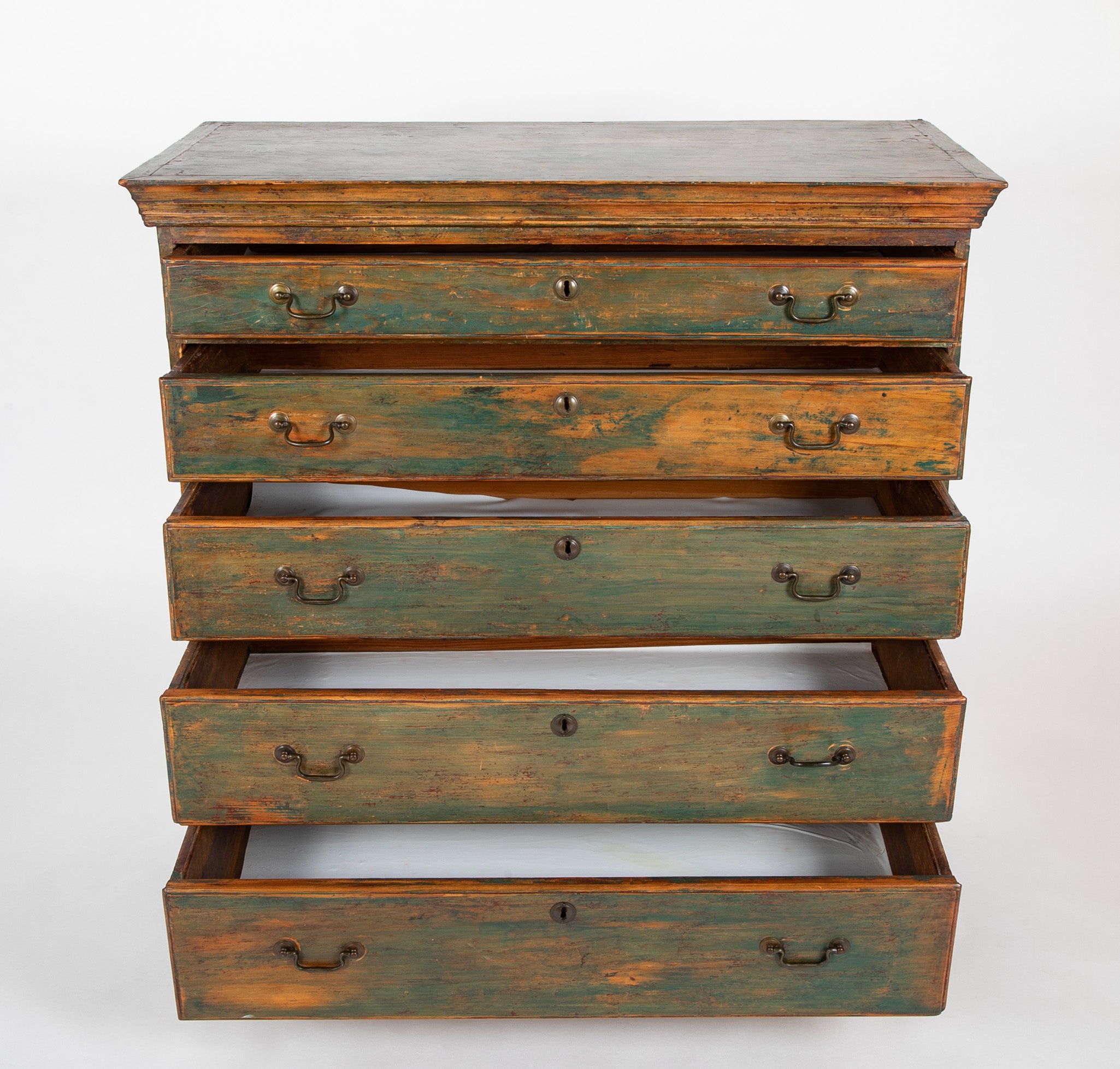 Chippendale Pine Chest Of Drawers