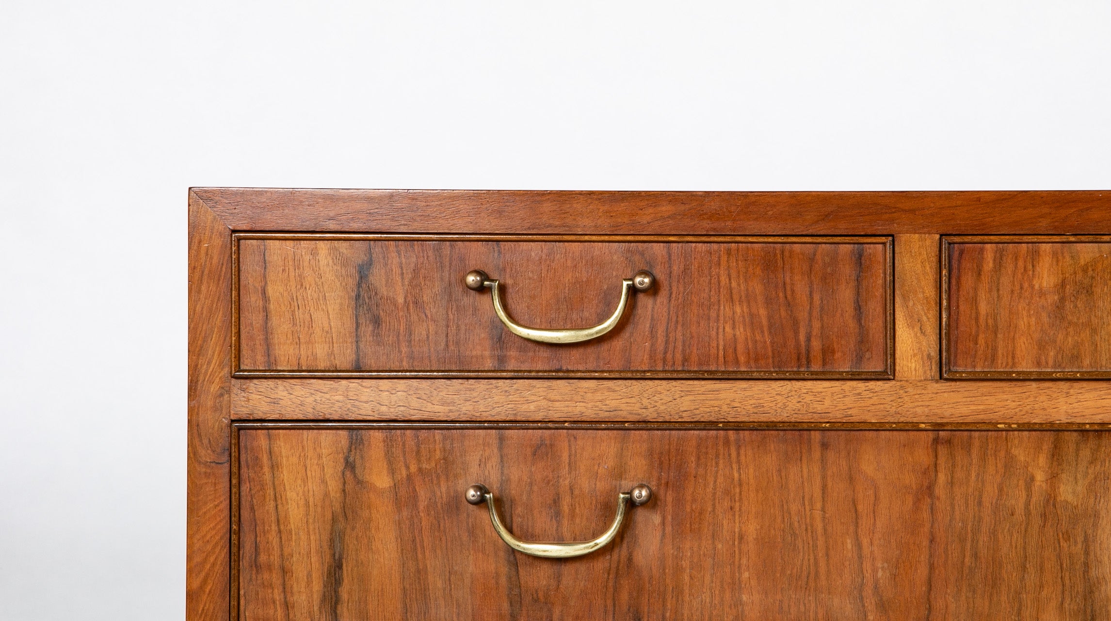 Walnut Three Over Three Drawer Commode