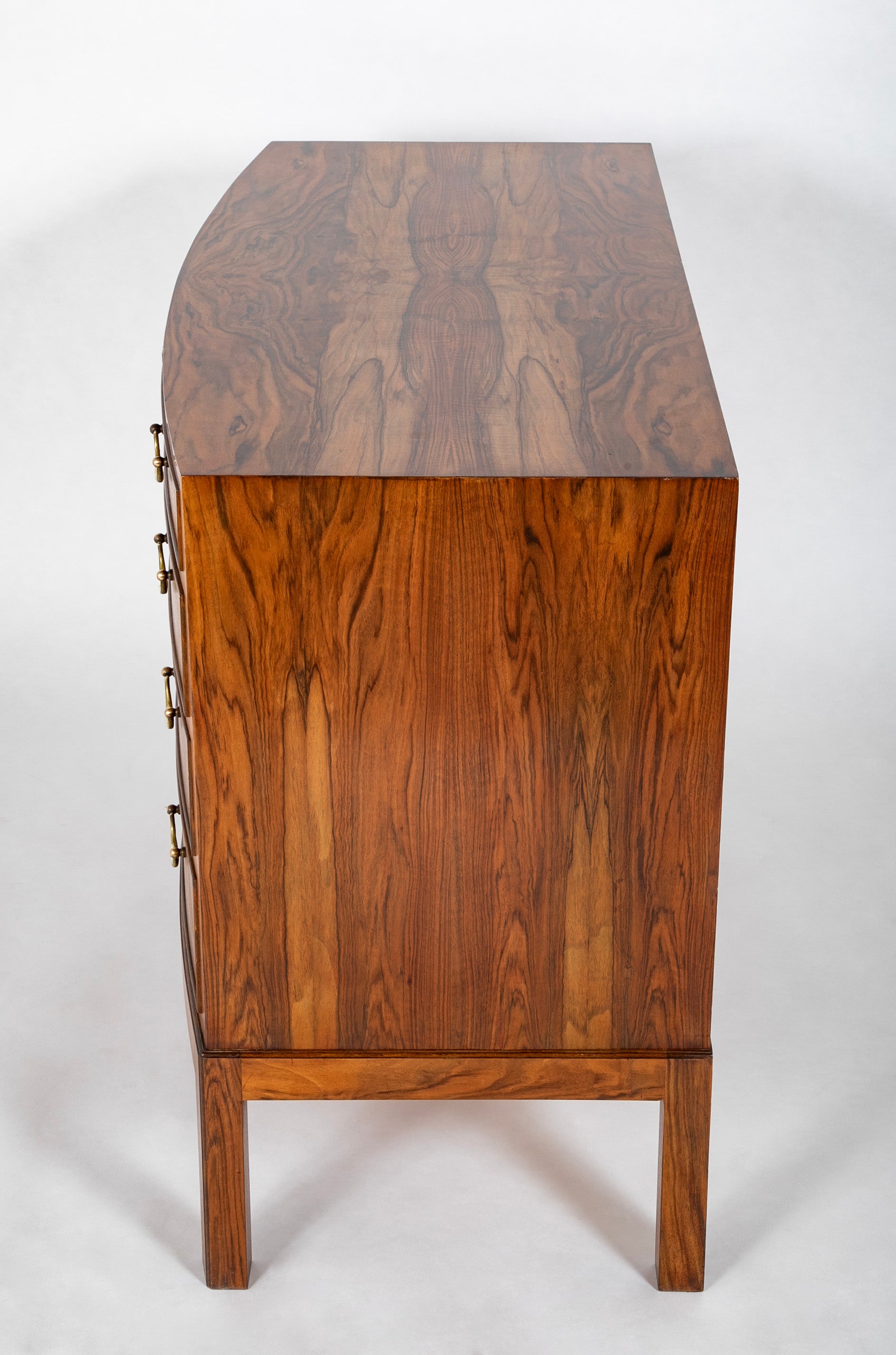Walnut Three Over Three Drawer Commode