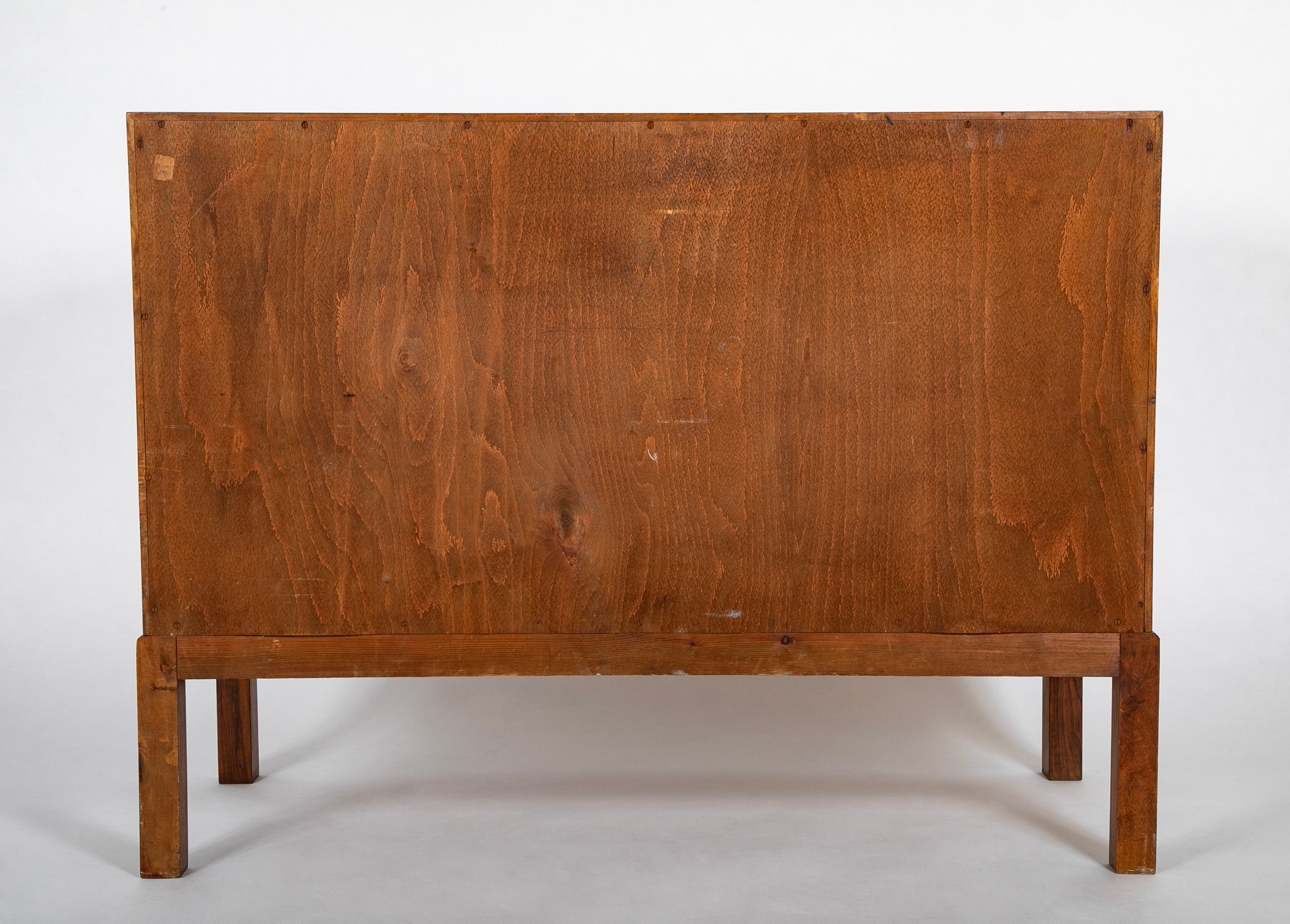 Walnut Three Over Three Drawer Commode