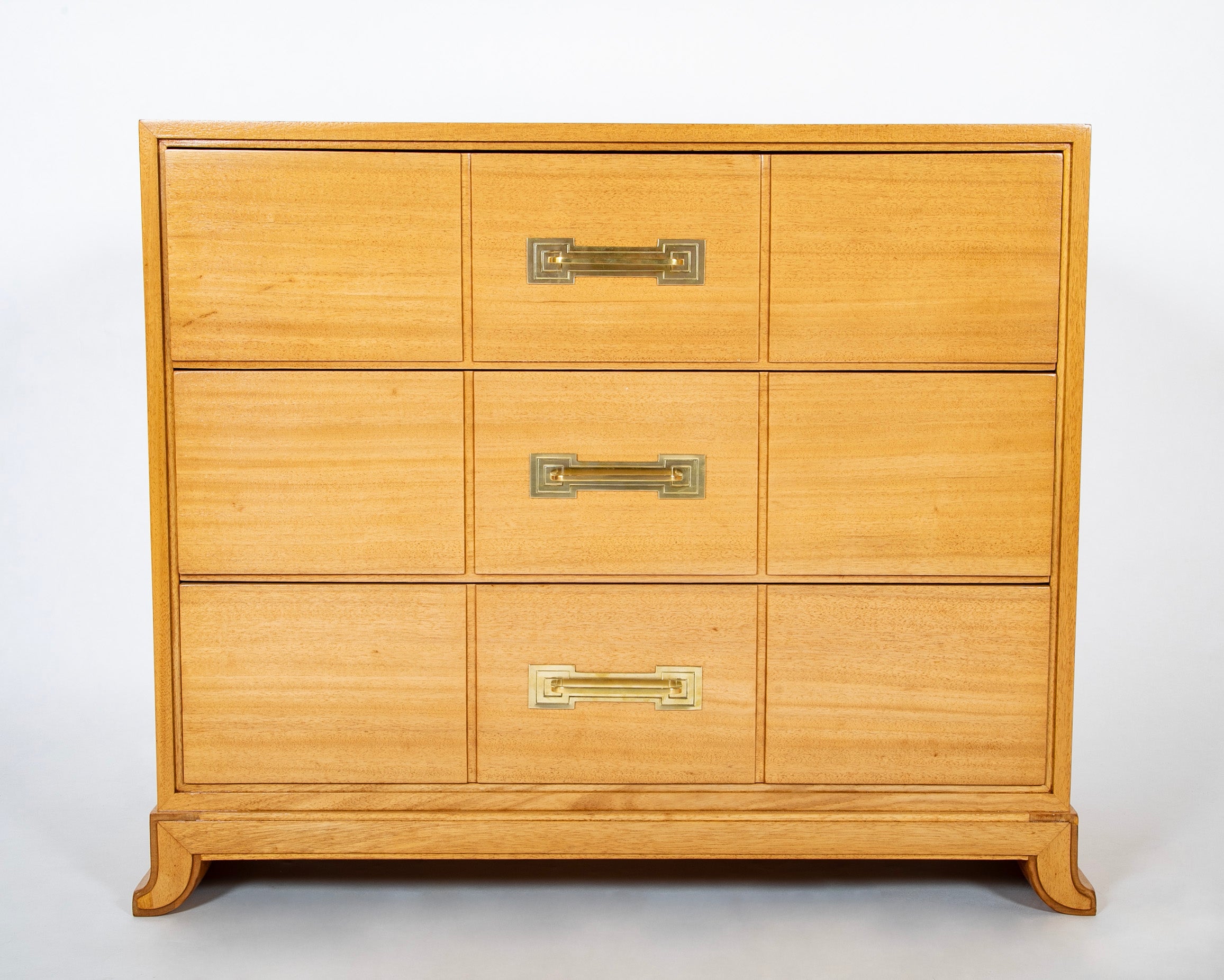 Tommi Parzinger for Charak Modern Bleached Mahogany Chest of Drawers