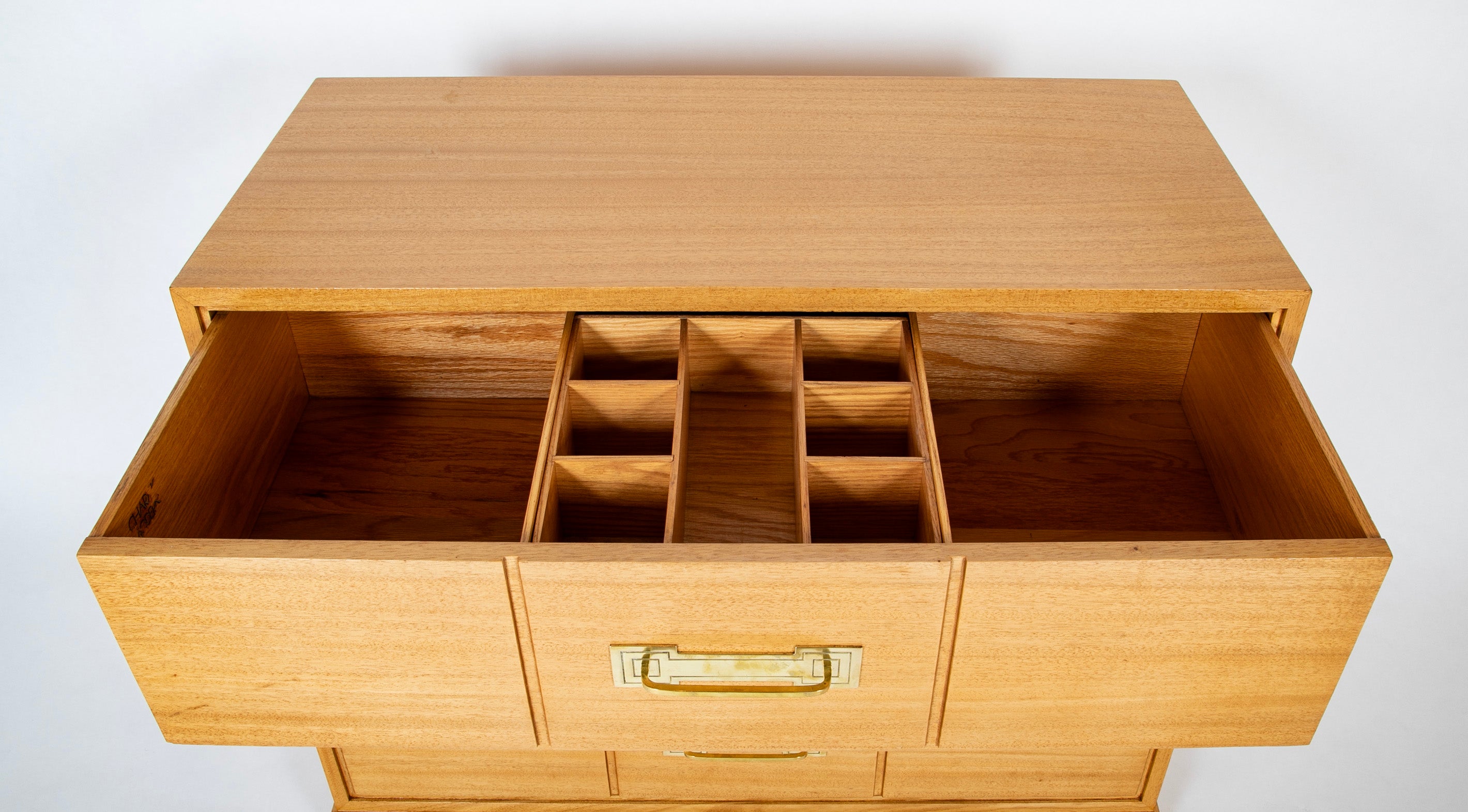 Tommi Parzinger for Charak Modern Bleached Mahogany Chest of Drawers