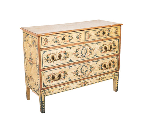 18th Century Italian Venetian Painted Commode