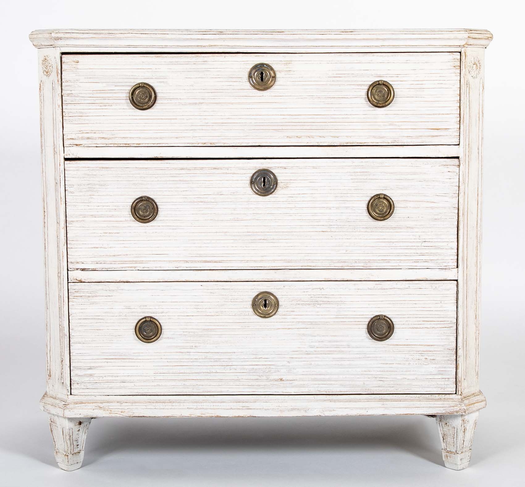 Pair of Gustavian Painted Chests of Drawers