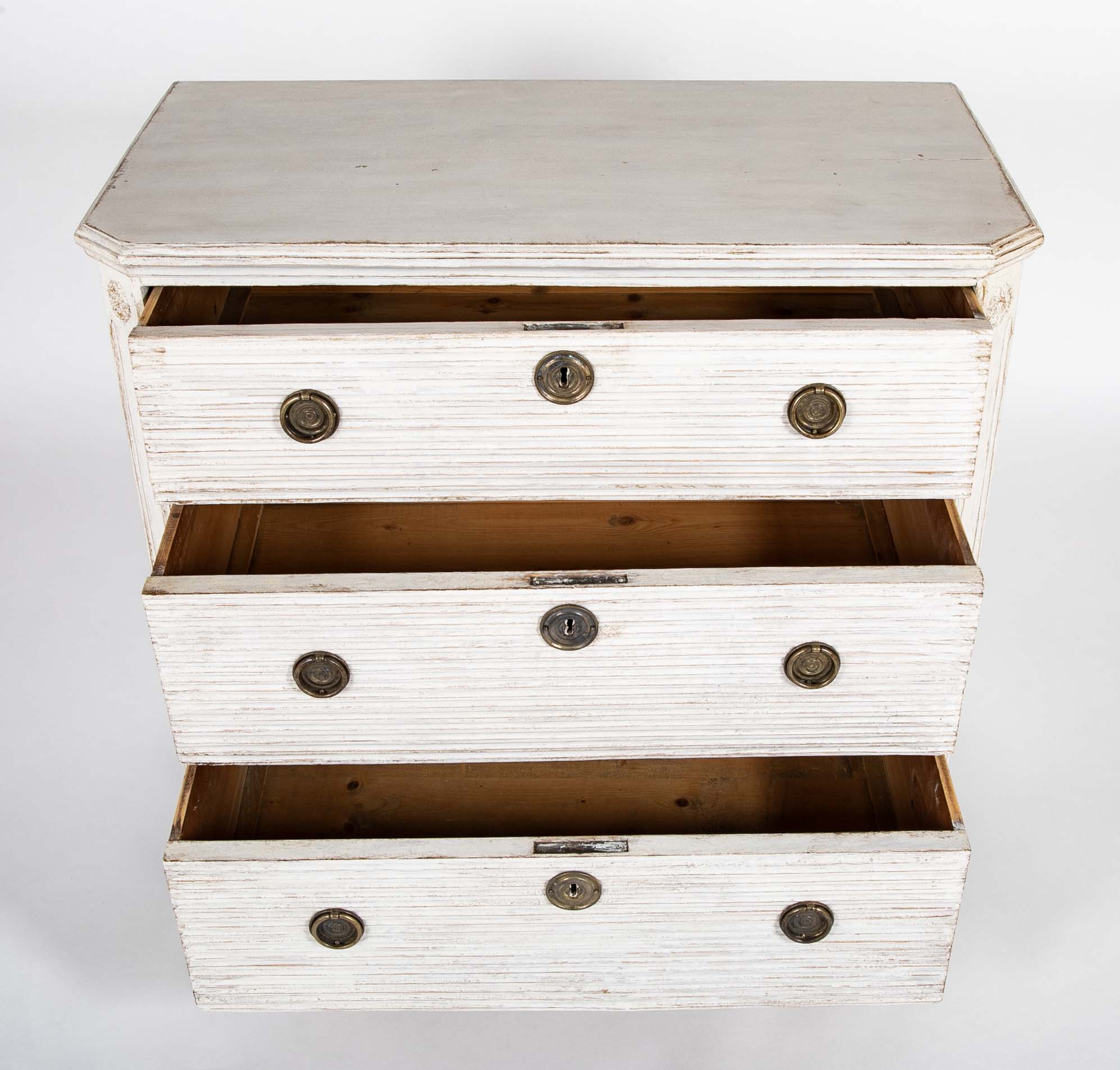 Pair of Gustavian Painted Chests of Drawers