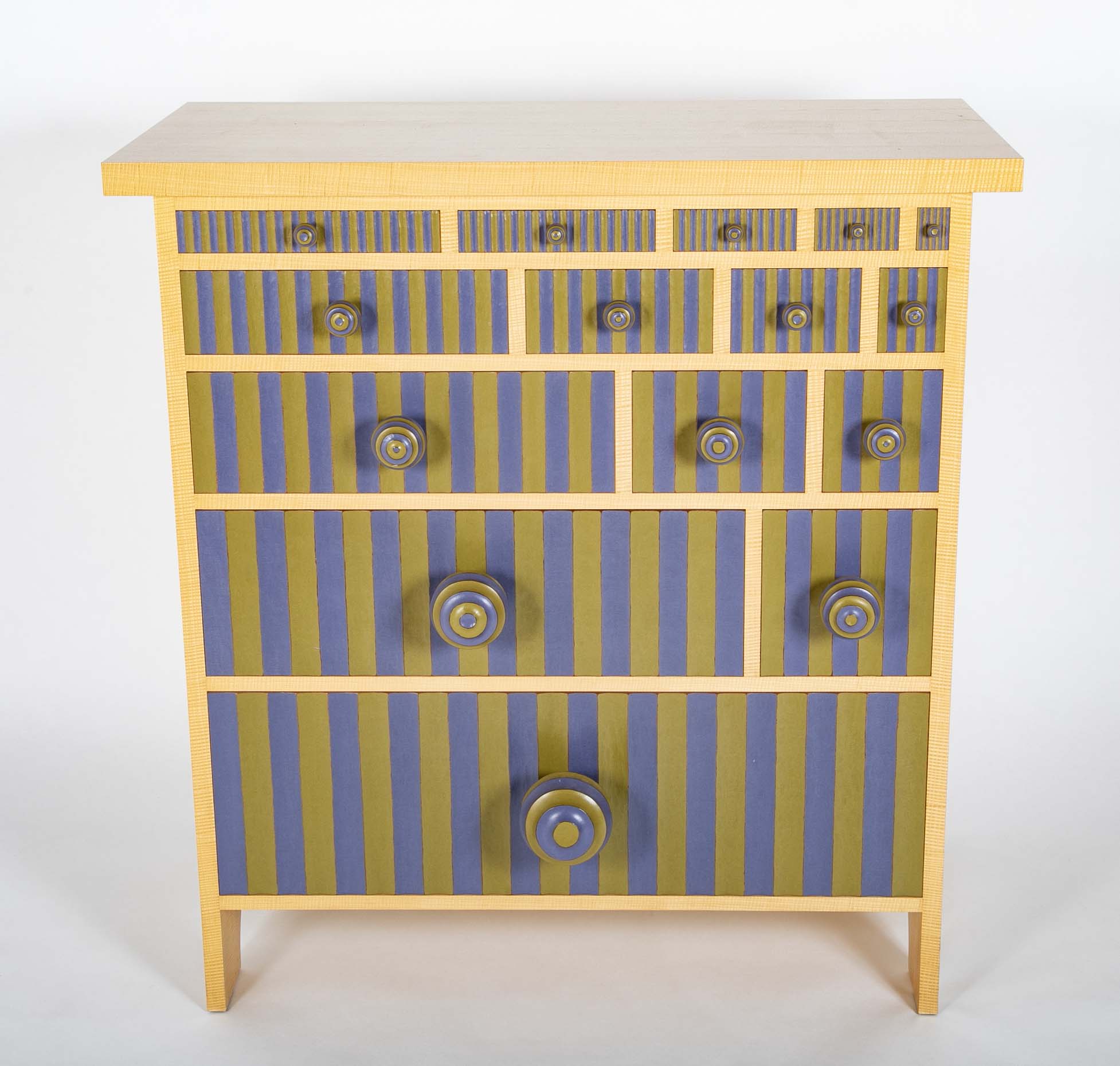Pair of Dressers in Lacquered Wood by Tom Loeser (American b. 1956)