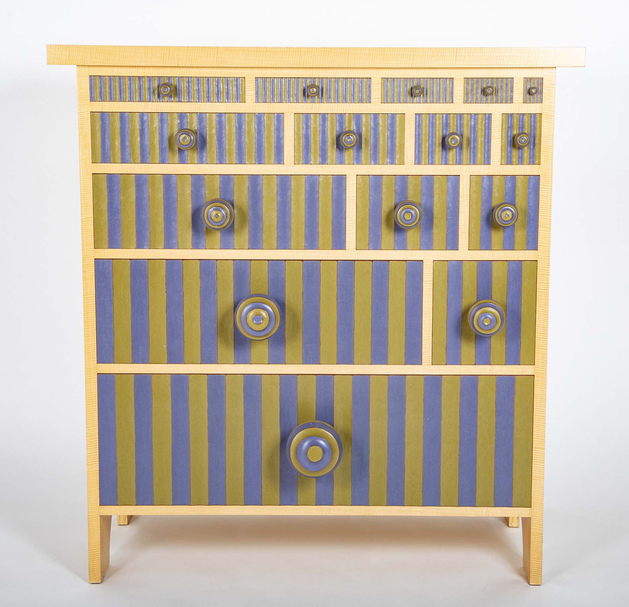 Pair of Dressers in Lacquered Wood by Tom Loeser (American b. 1956)