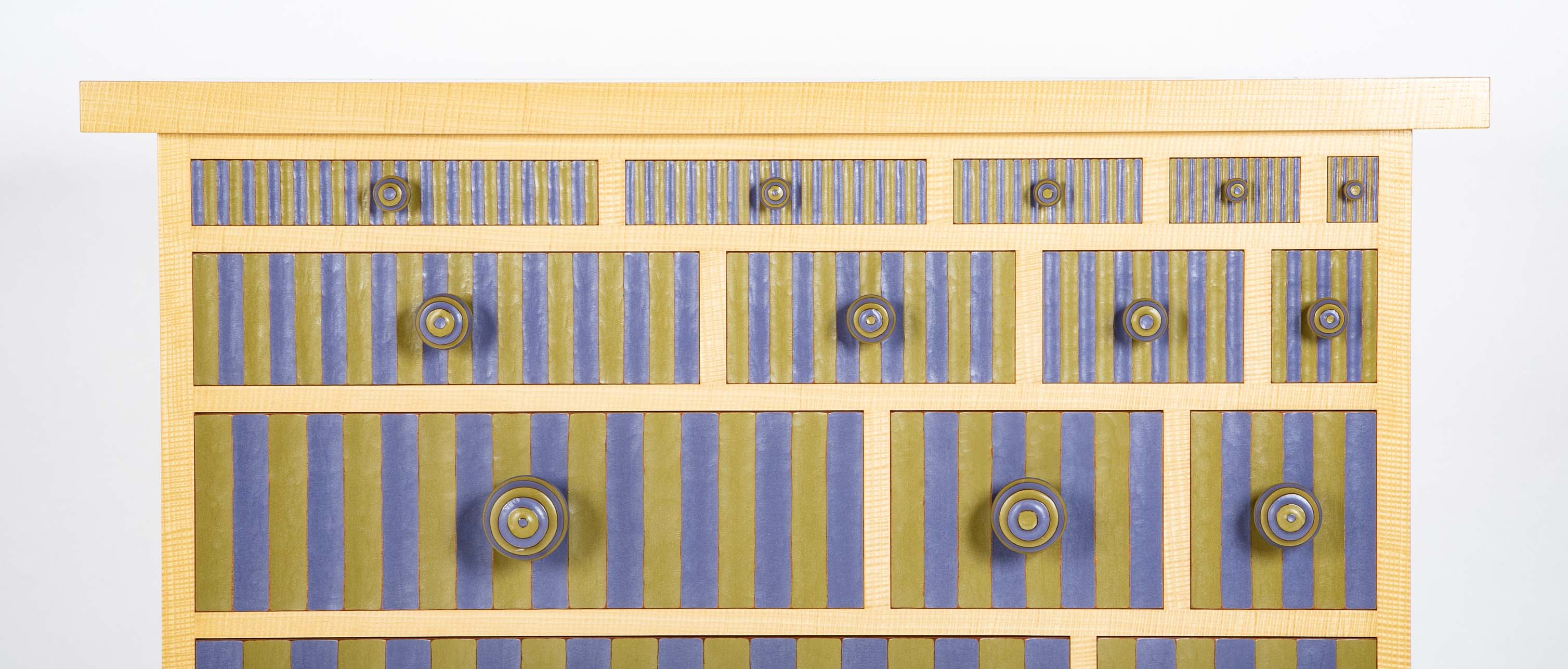 Pair of Dressers in Lacquered Wood by Tom Loeser (American b. 1956)