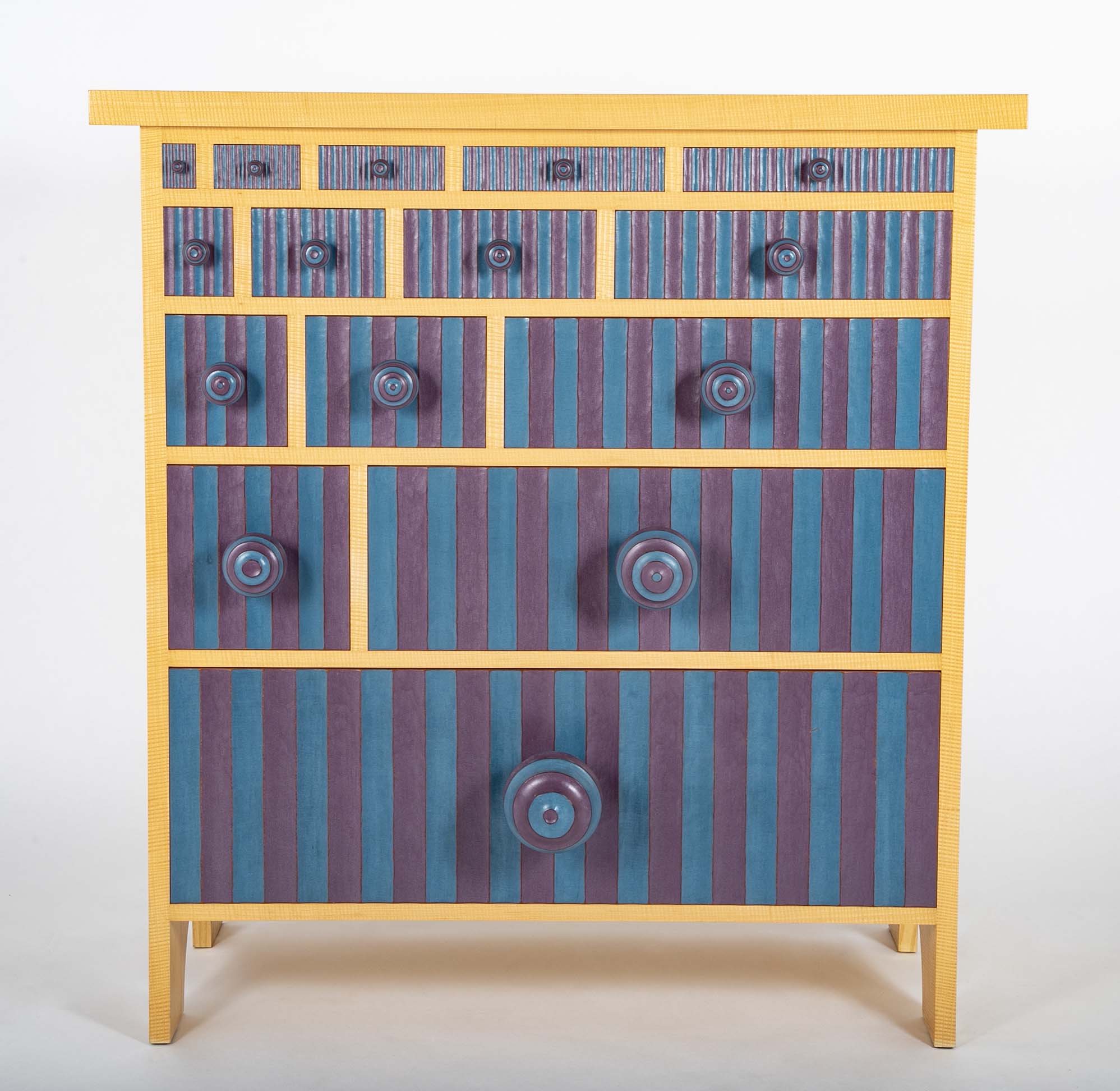 Pair of Dressers in Lacquered Wood by Tom Loeser (American b. 1956)