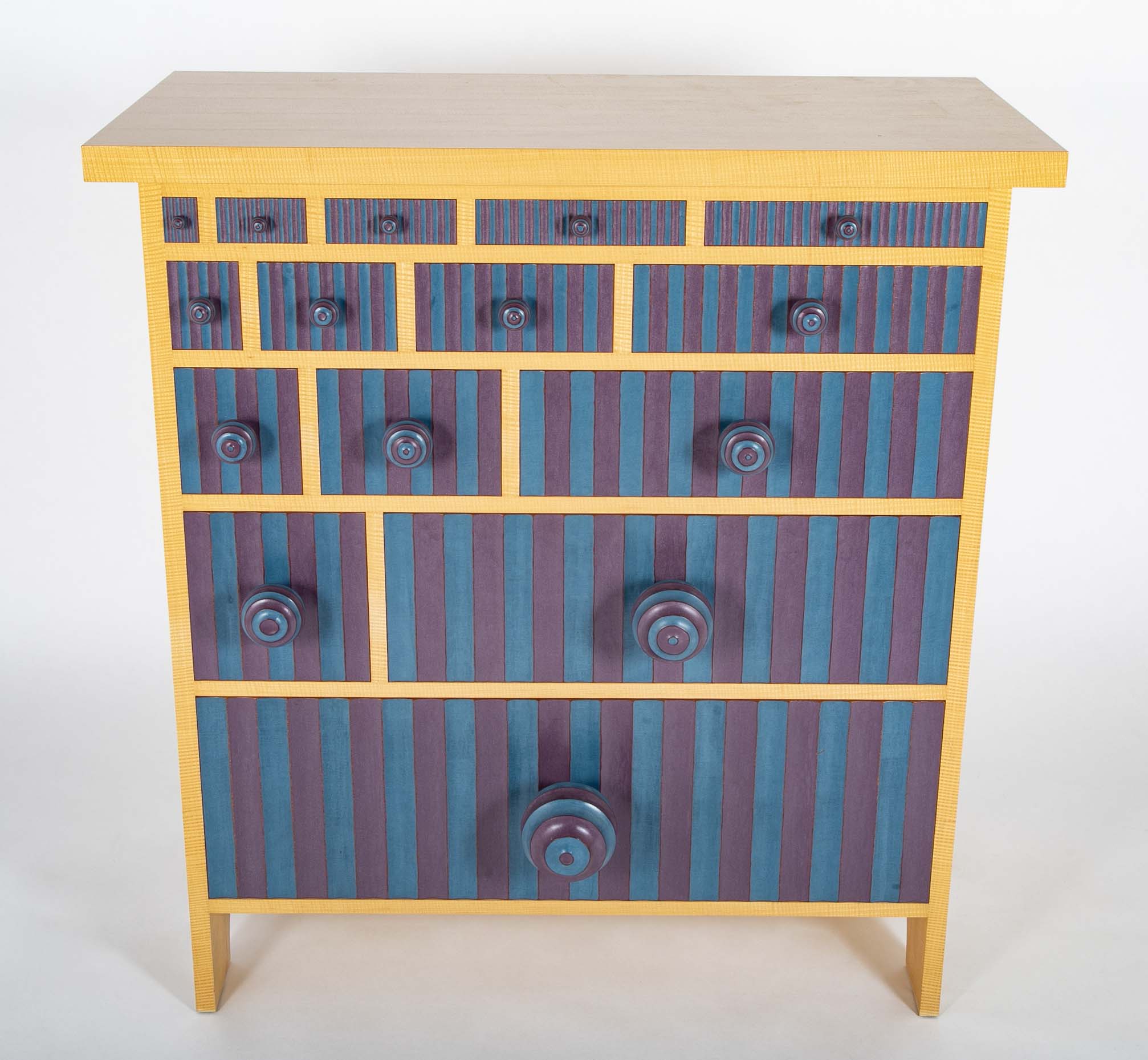 Pair of Dressers in Lacquered Wood by Tom Loeser (American b. 1956)