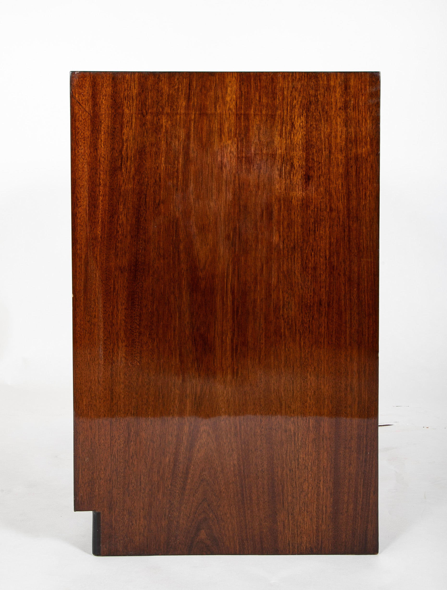Pair of T. H. Robsjohn-Gibbings Mahogany Three Drawer Chests