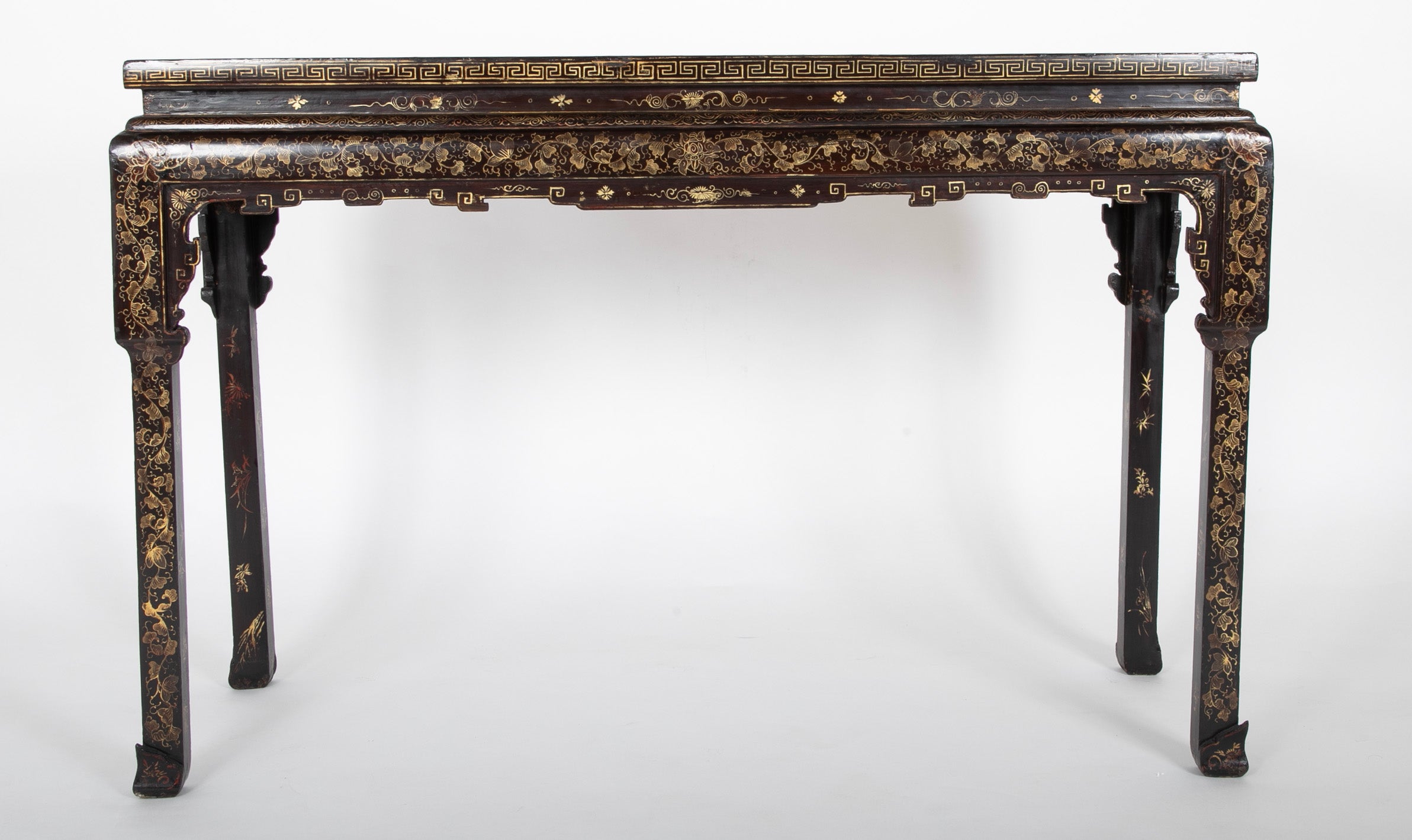 Chinese Black Lacquered Altar Table