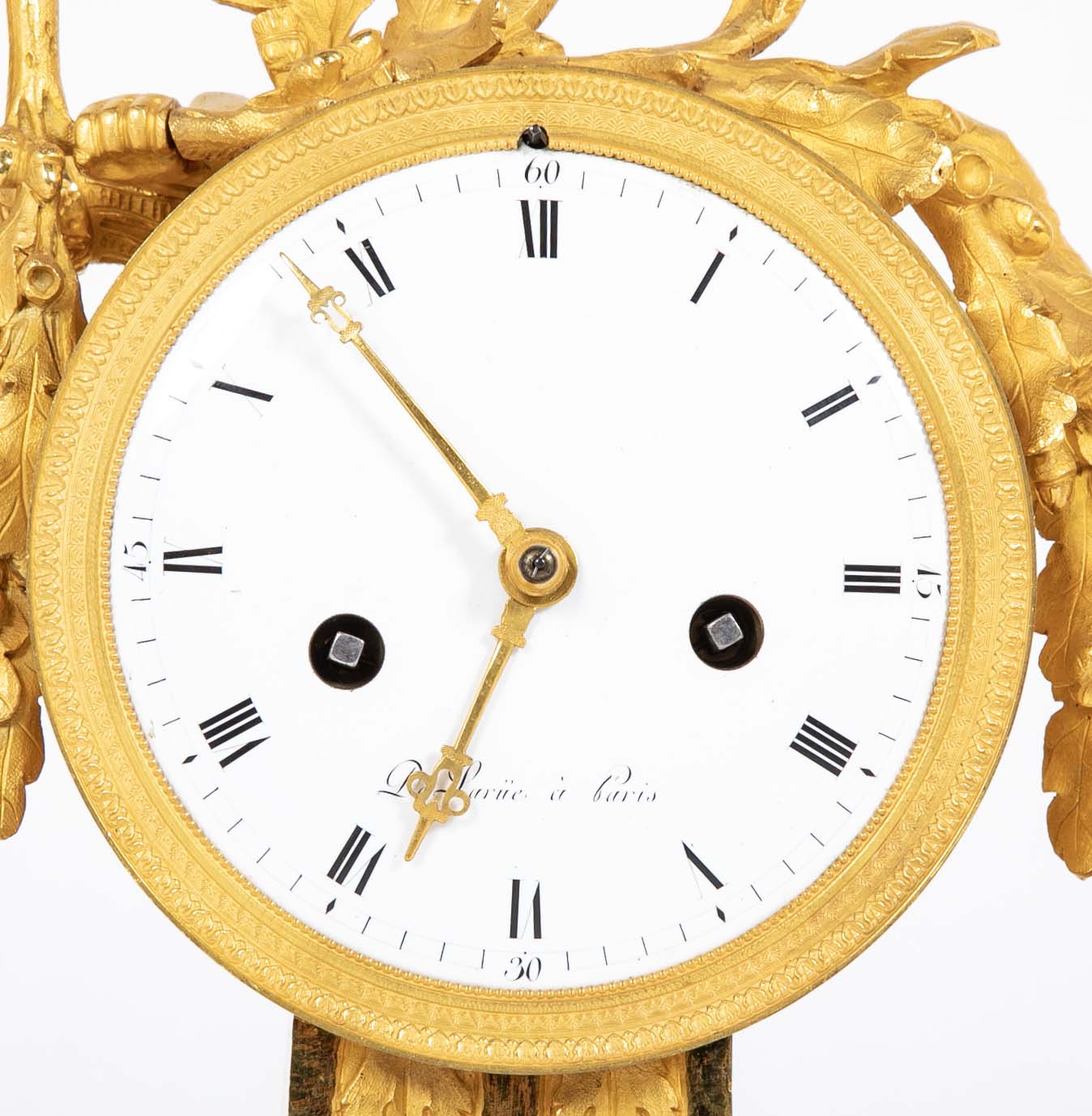 French Ormulu Mantel Clock Representing Aeneas