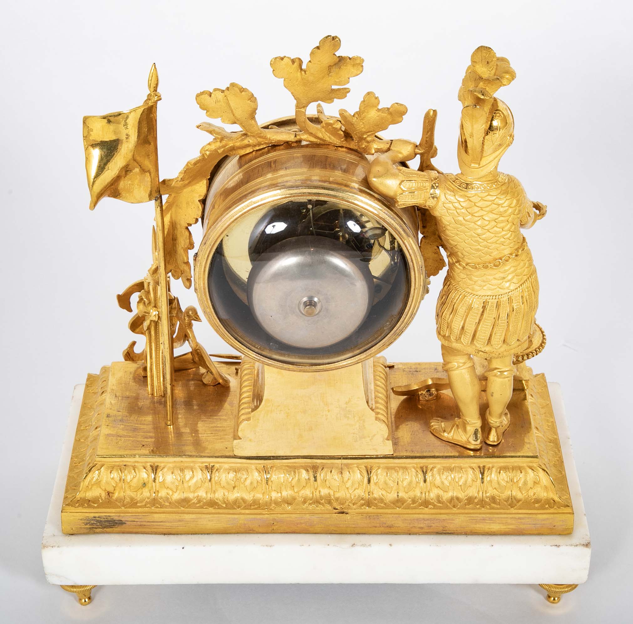 French Ormulu Mantel Clock Representing Aeneas