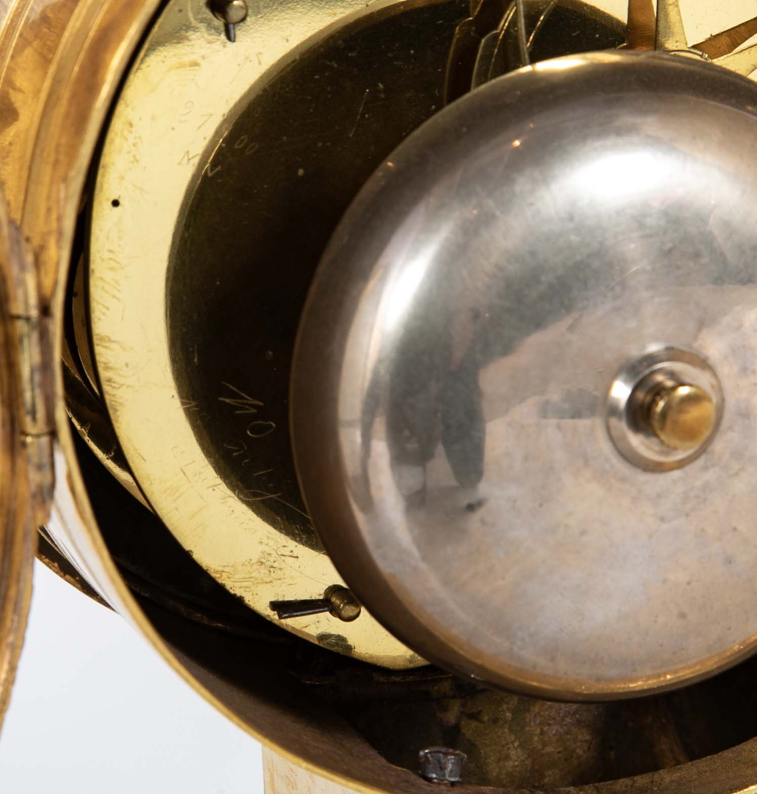 French Ormulu Mantel Clock Representing Aeneas