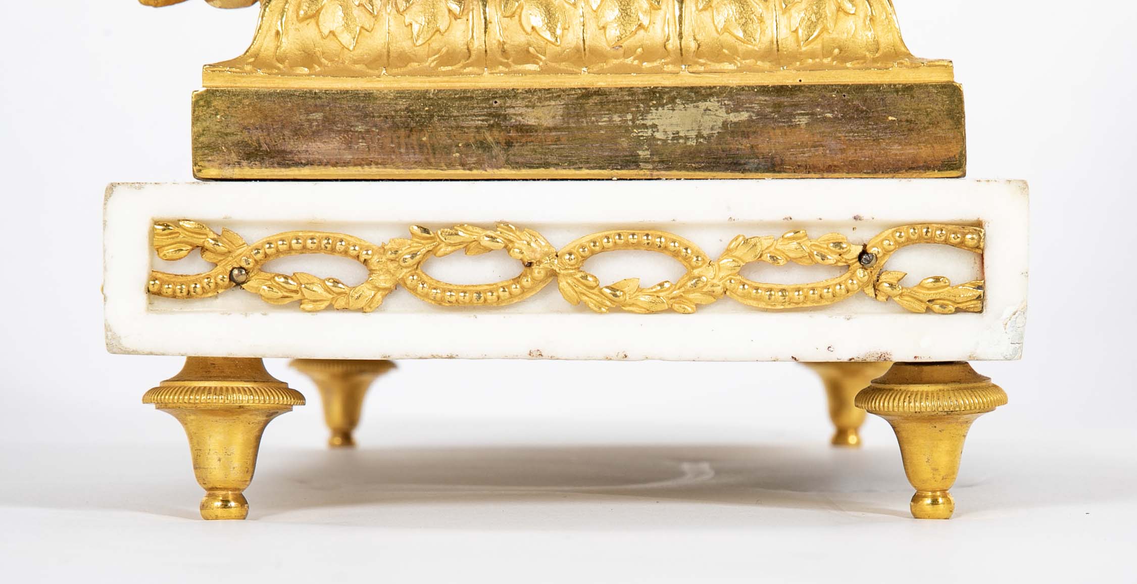 French Ormulu Mantel Clock Representing Aeneas