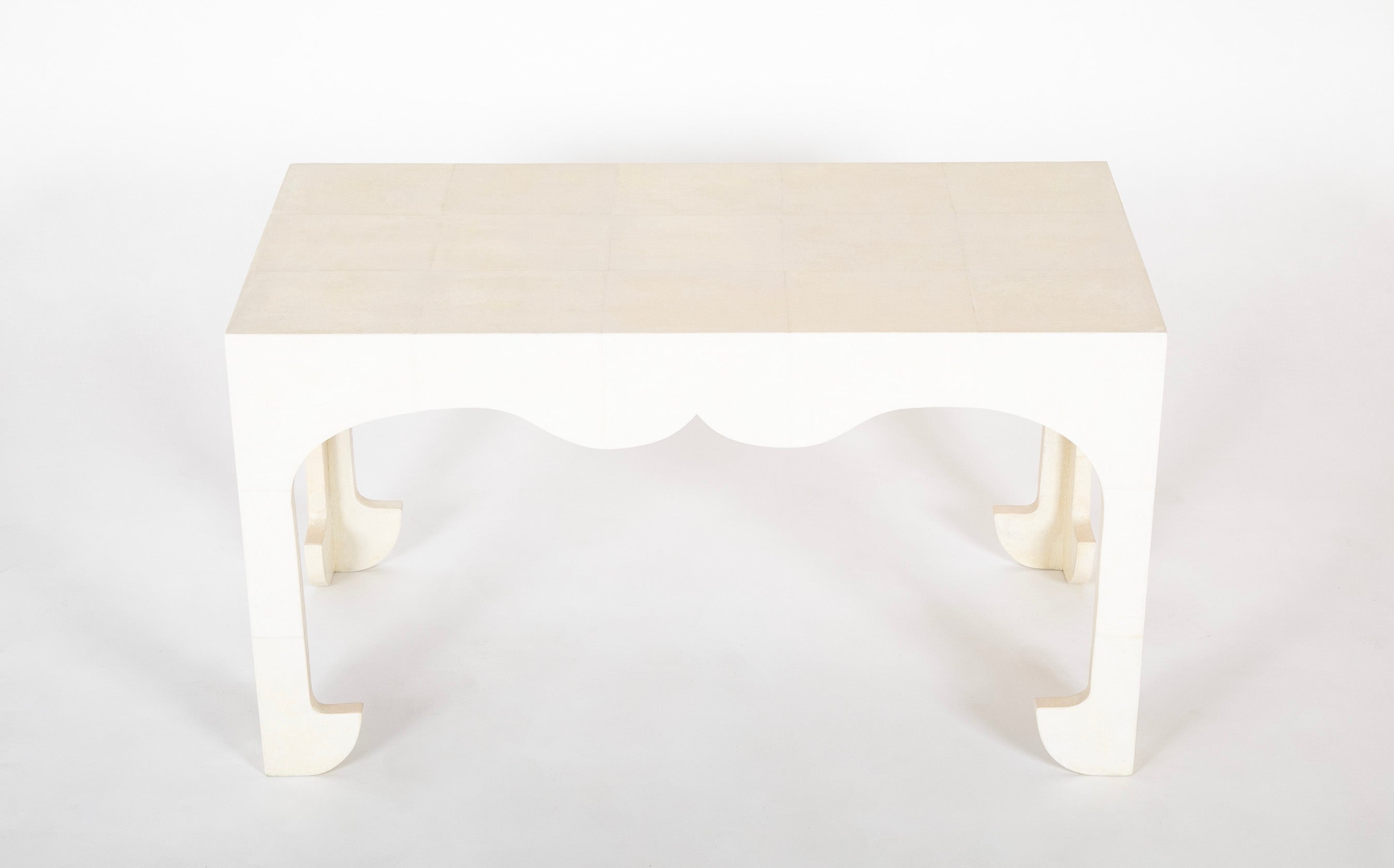 Jean Michel Frank Style Low Table Clad in Parchment
