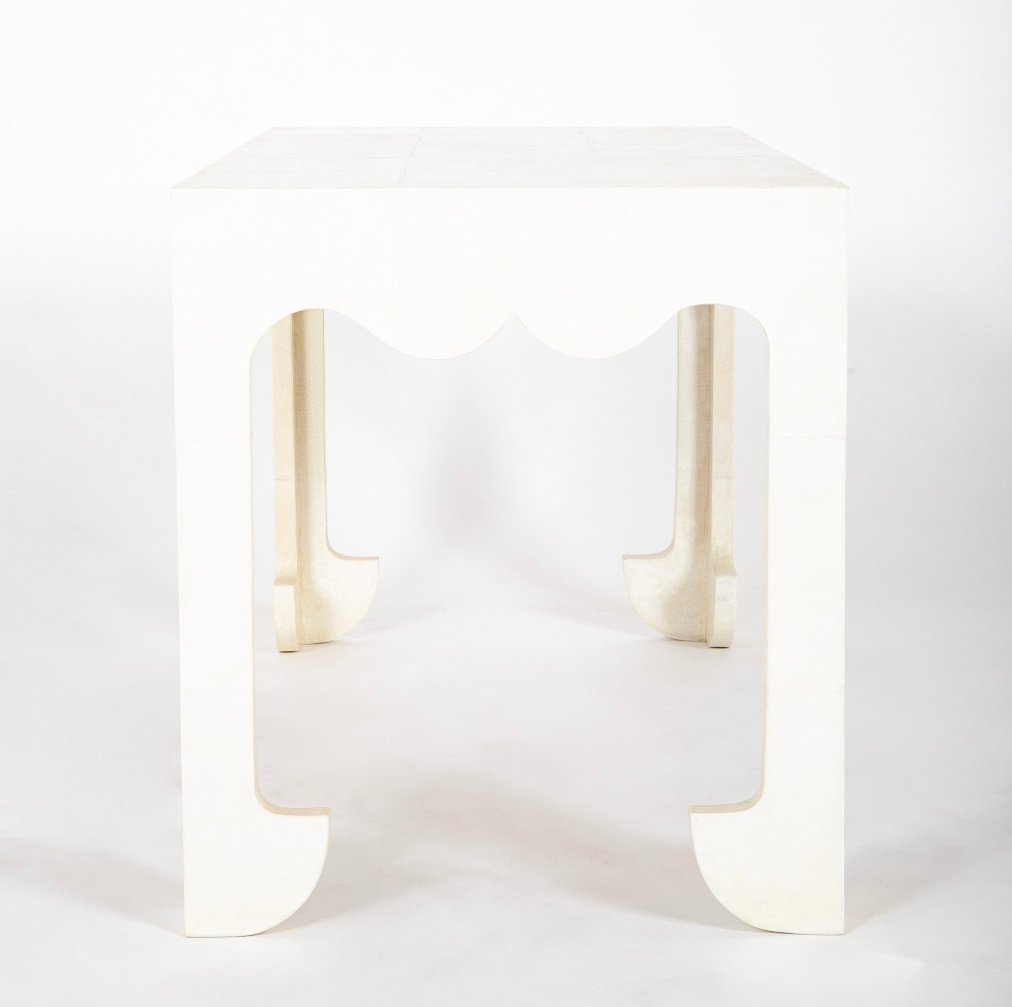 Jean Michel Frank Style Low Table Clad in Parchment