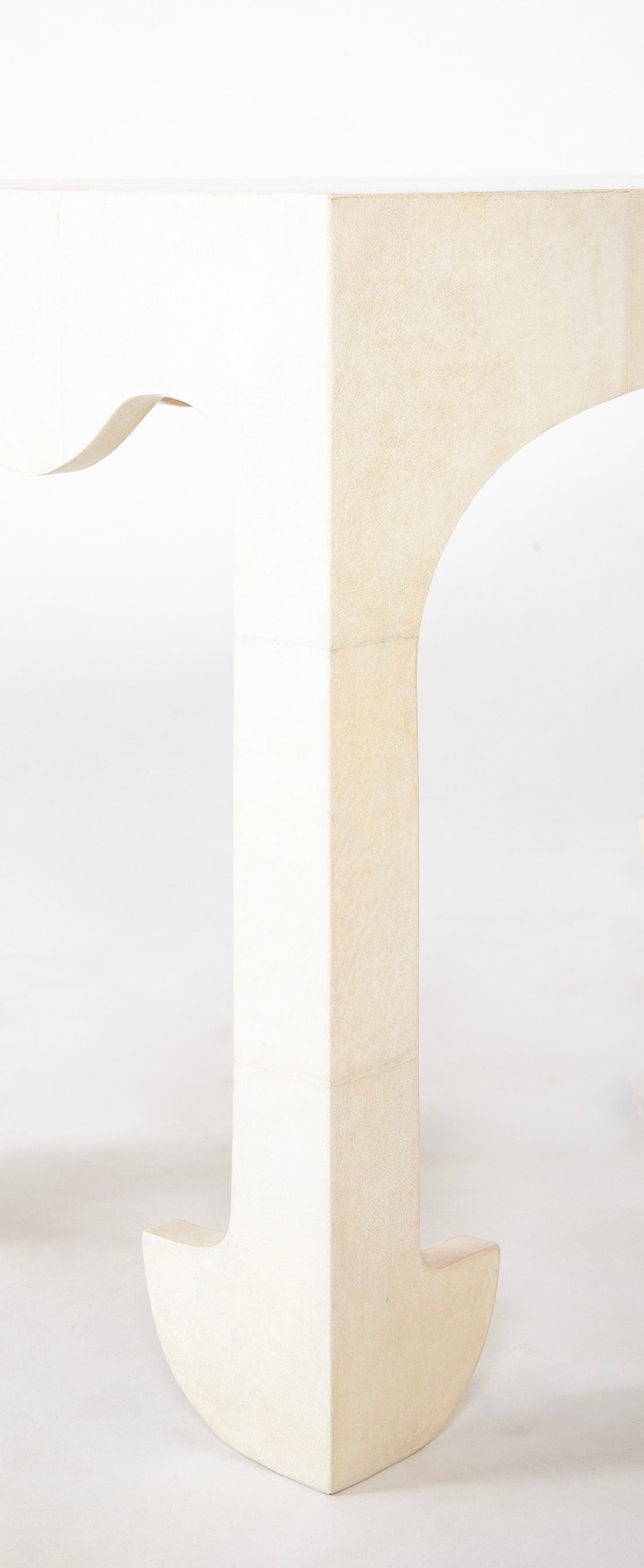 Jean Michel Frank Style Low Table Clad in Parchment