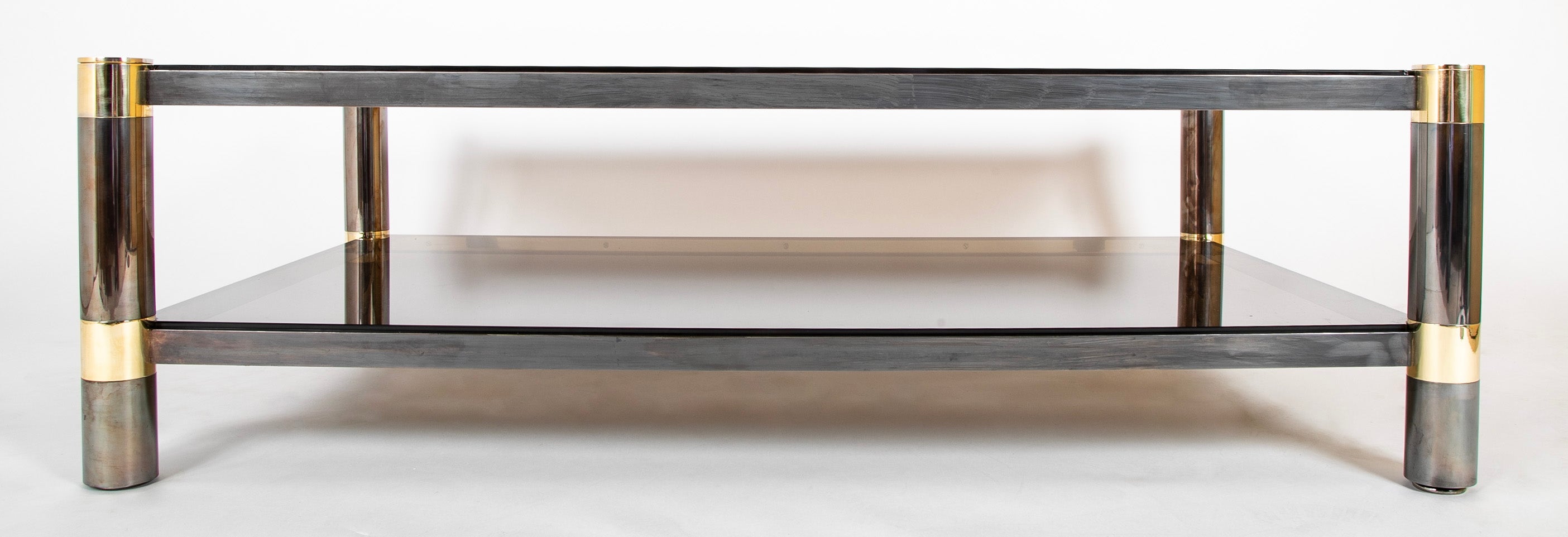 Karl Springer Brass & Glass Coffee Table