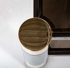 Karl Springer Brass & Glass Coffee Table