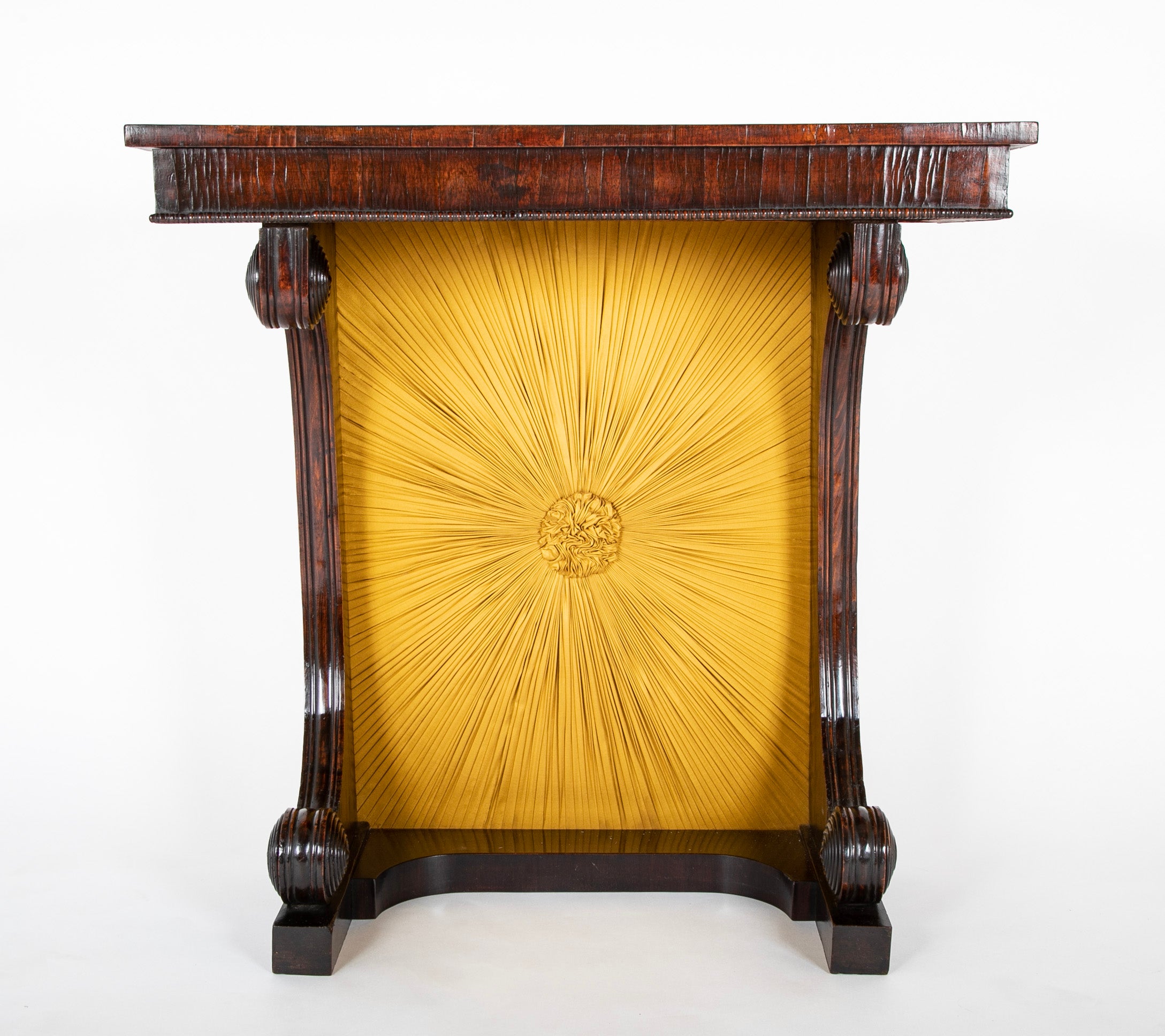 Pair of Late English William IV Carved Console Tables