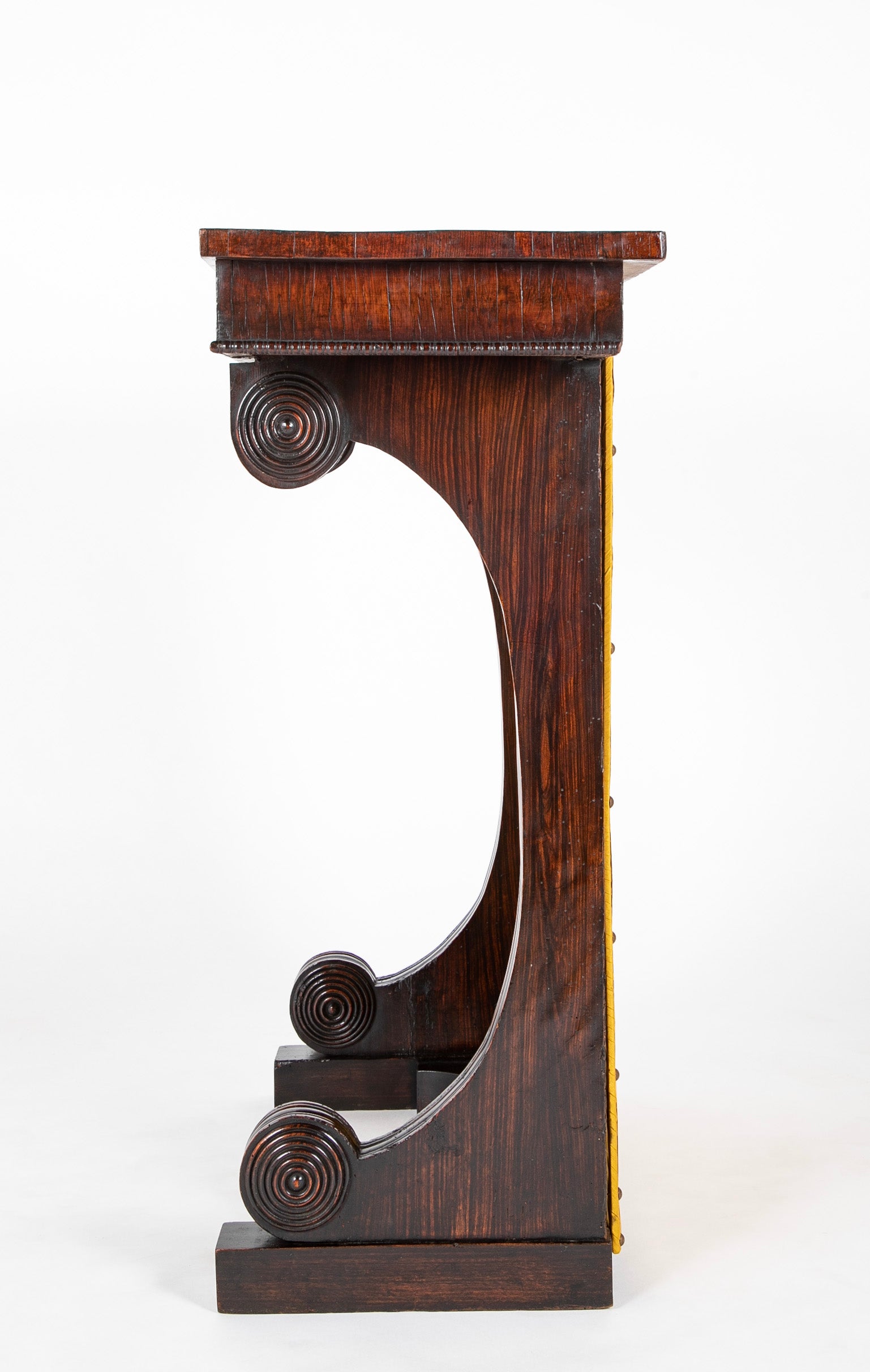 Pair of Late English William IV Carved Console Tables