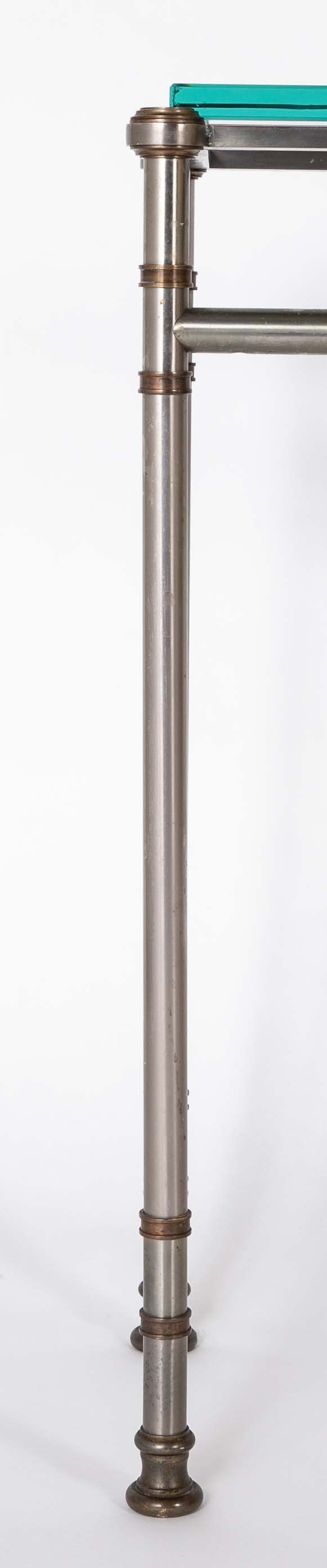 Maison Jansen Glass Top Console Table