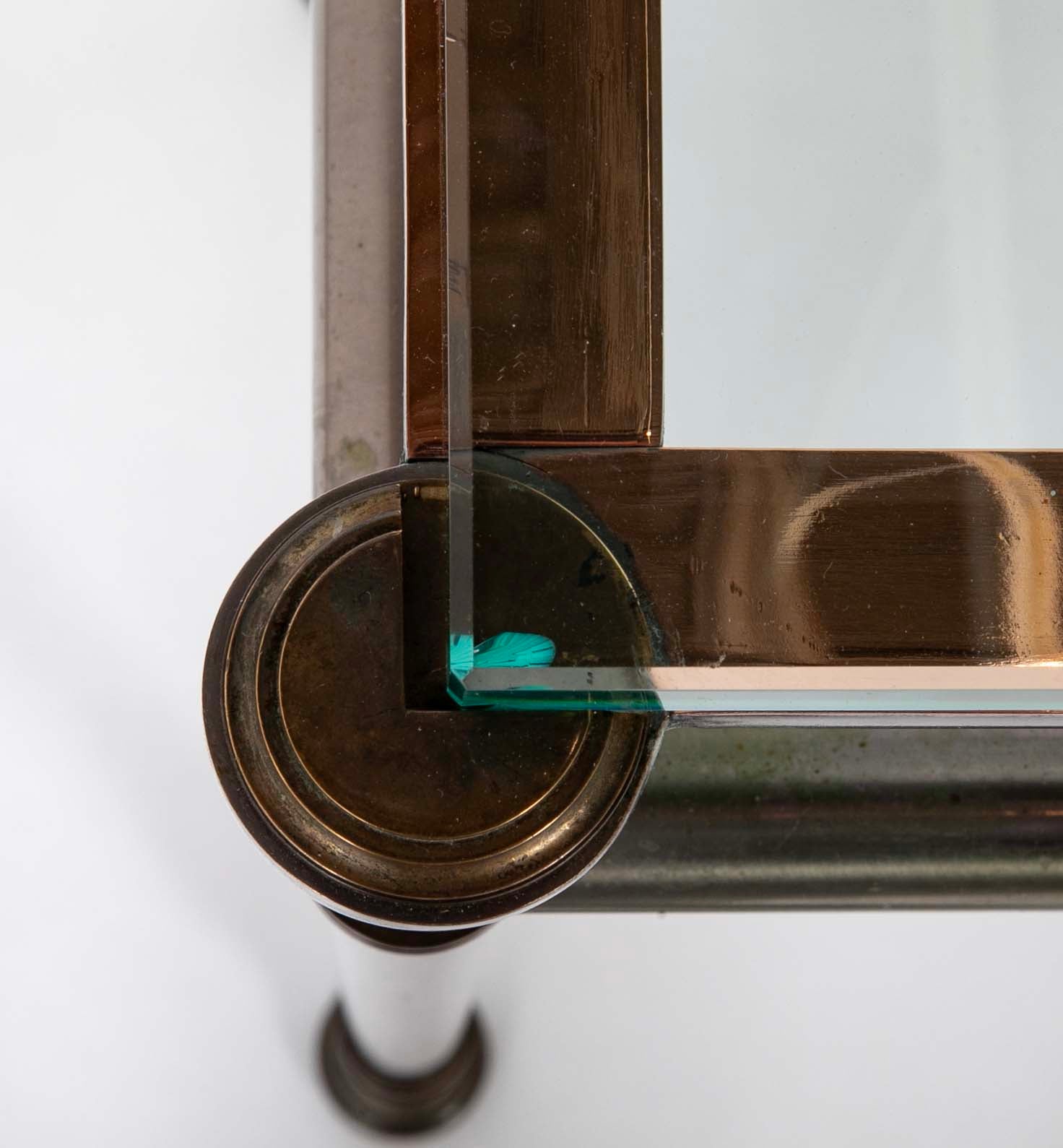 Maison Jansen Glass Top Console Table