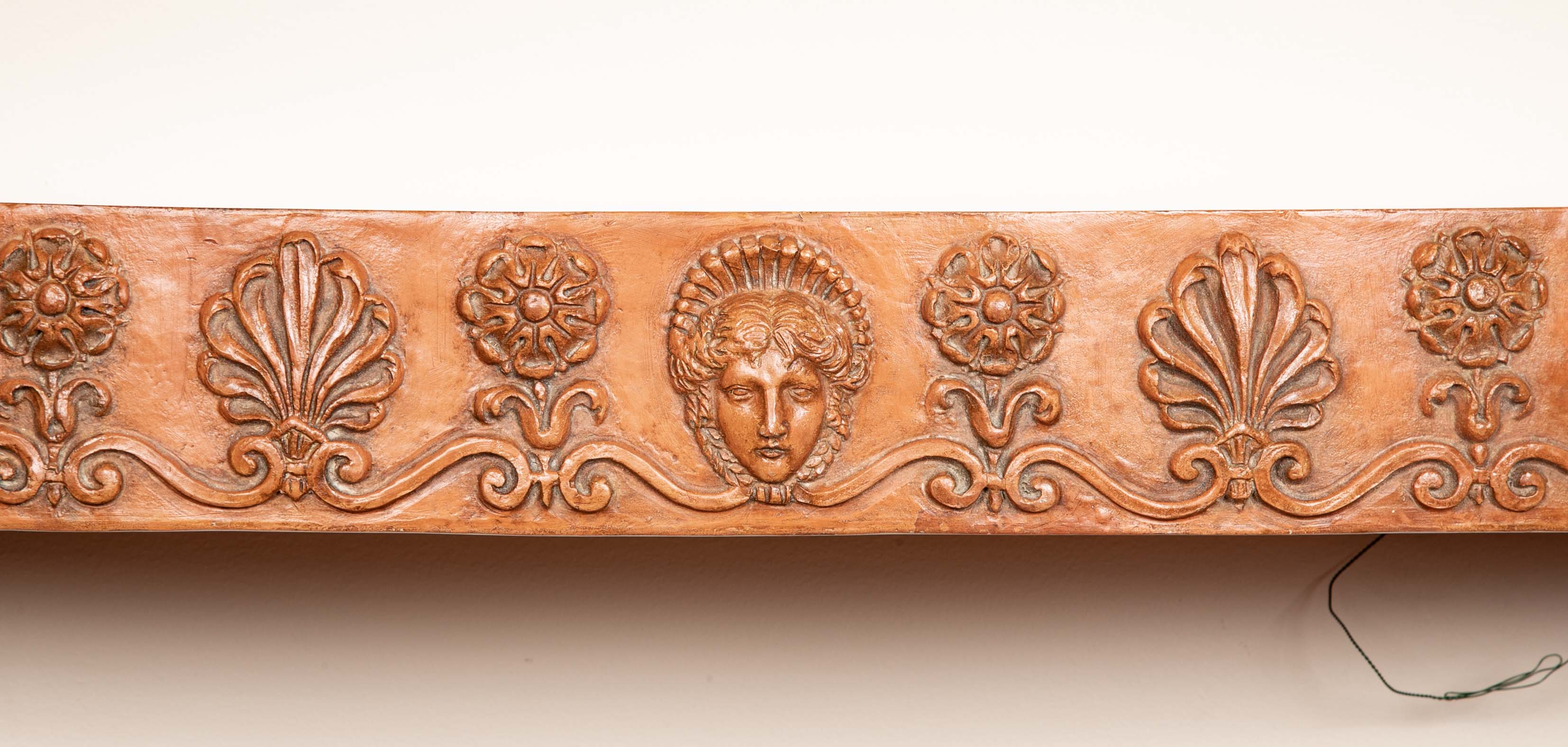 Pair of Egyptian Revival Terracotta Console Tables