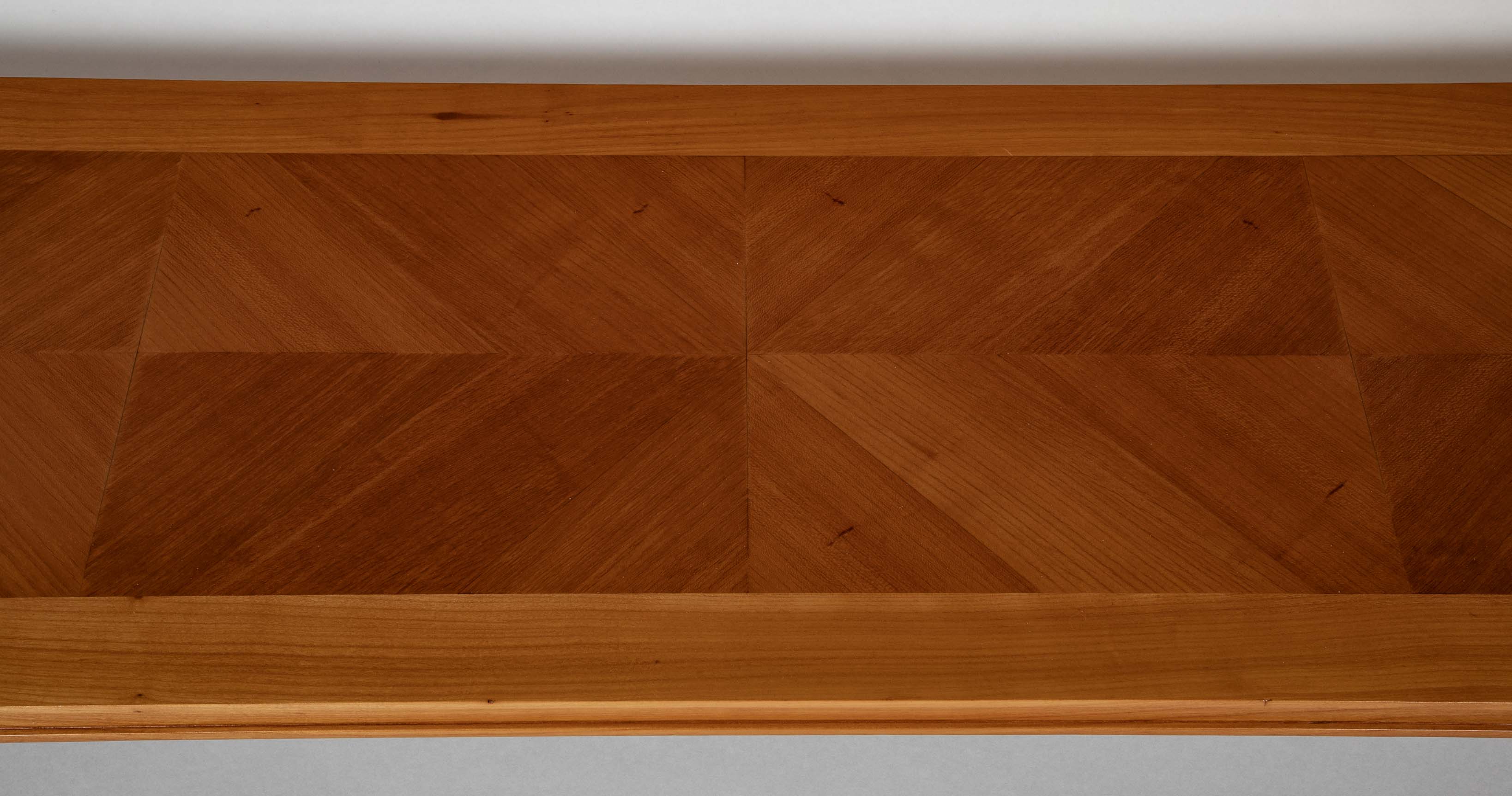Jean Pascaud Blond Mahogany Credenza with Ormolu Sun Masks by Vadim Androusou