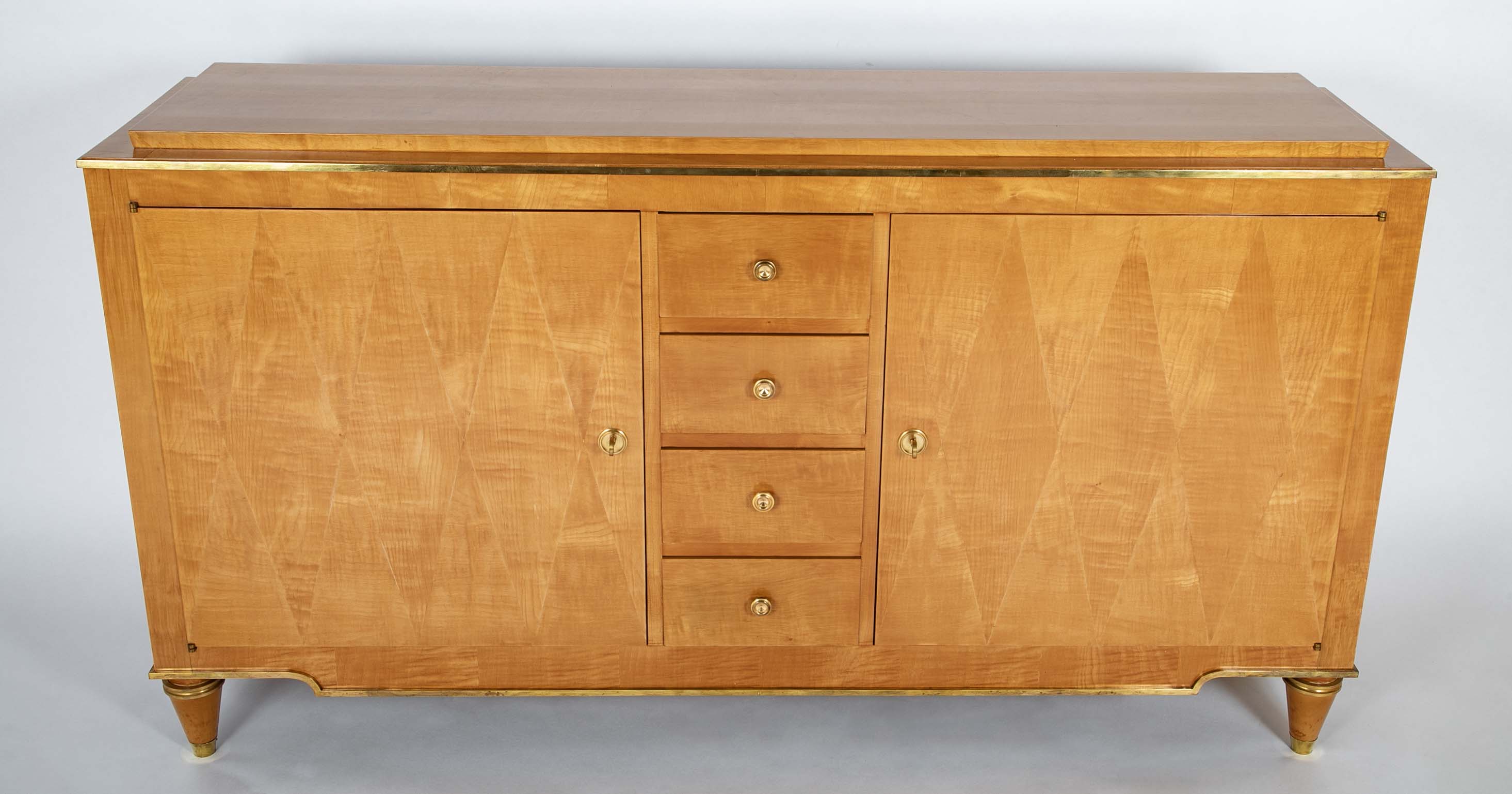 Sycamore Veneer Sideboard with Diamond Decor