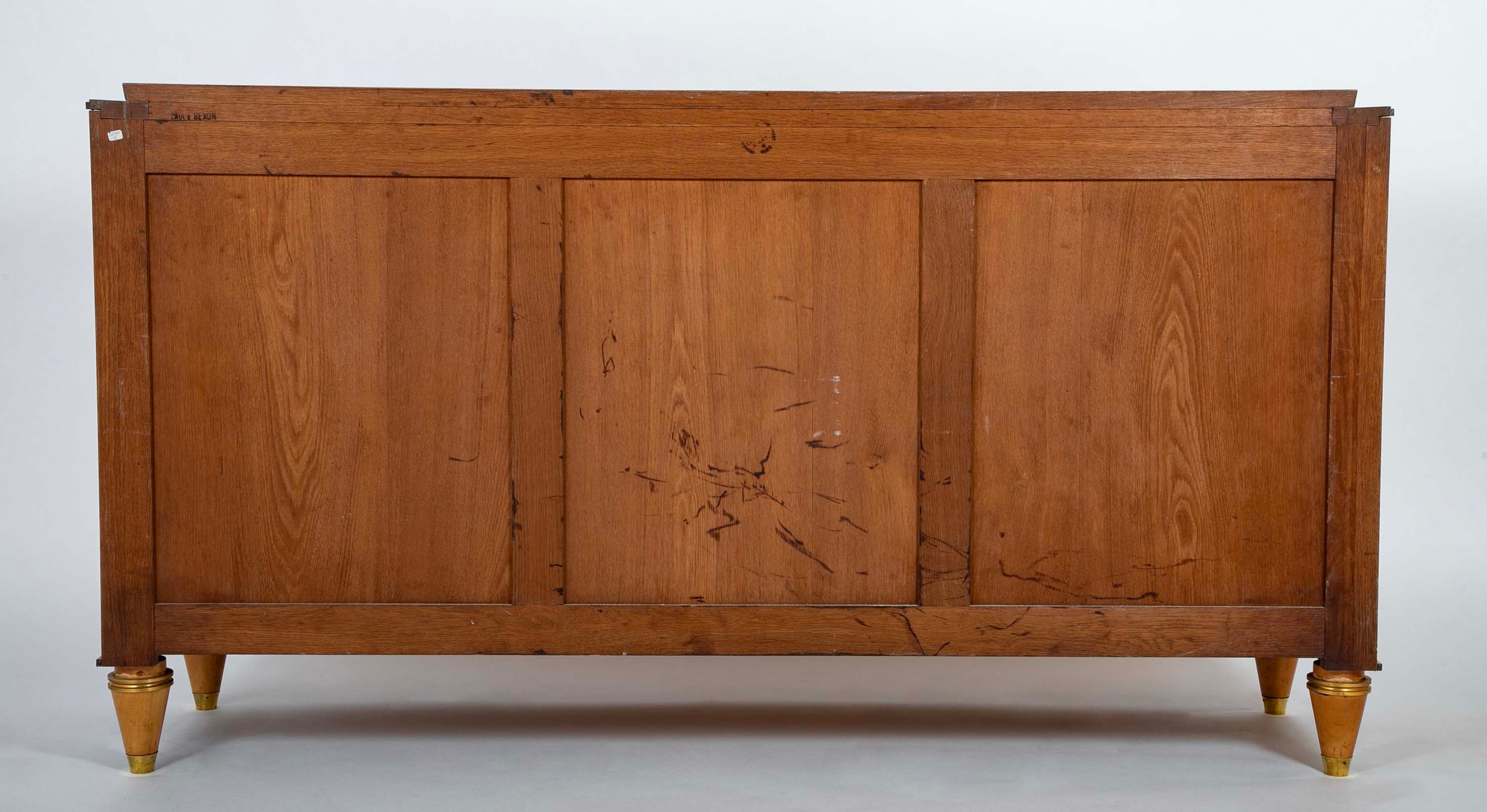Sycamore Veneer Sideboard with Diamond Decor
