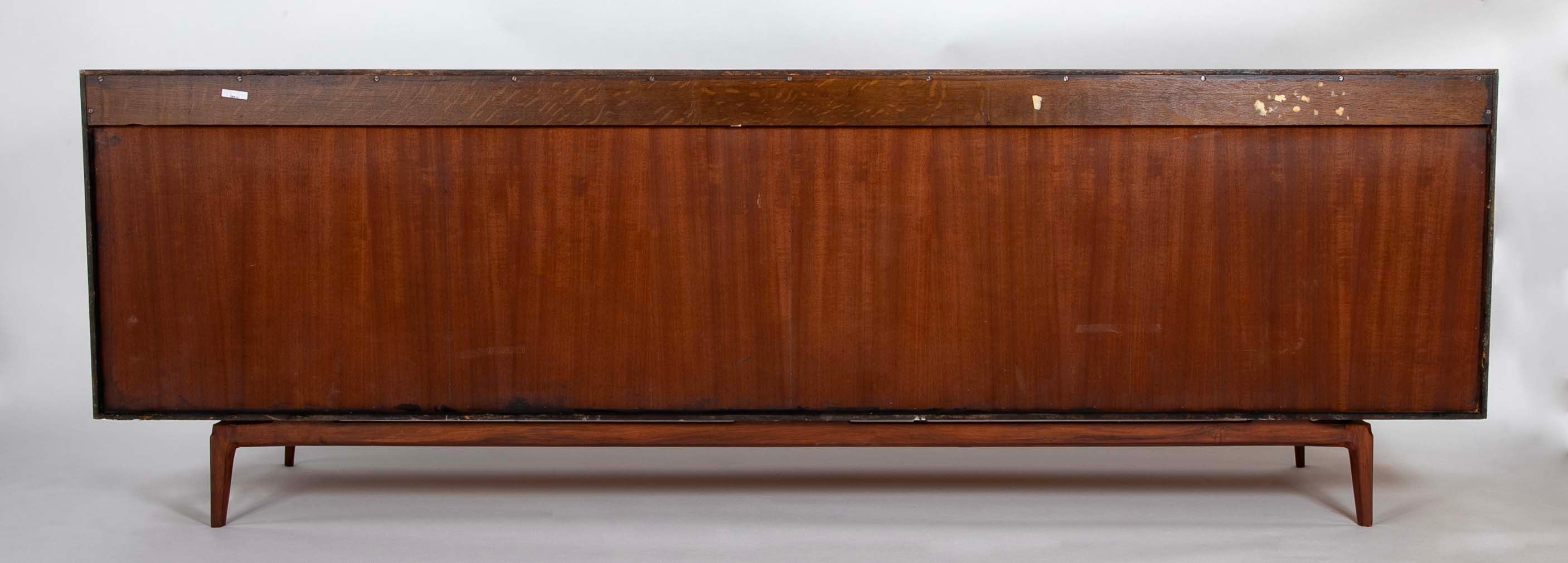 "Madison" De Coene Freres Credenza / Sideboard in Walnut & Rosewood with Fitted Drawers