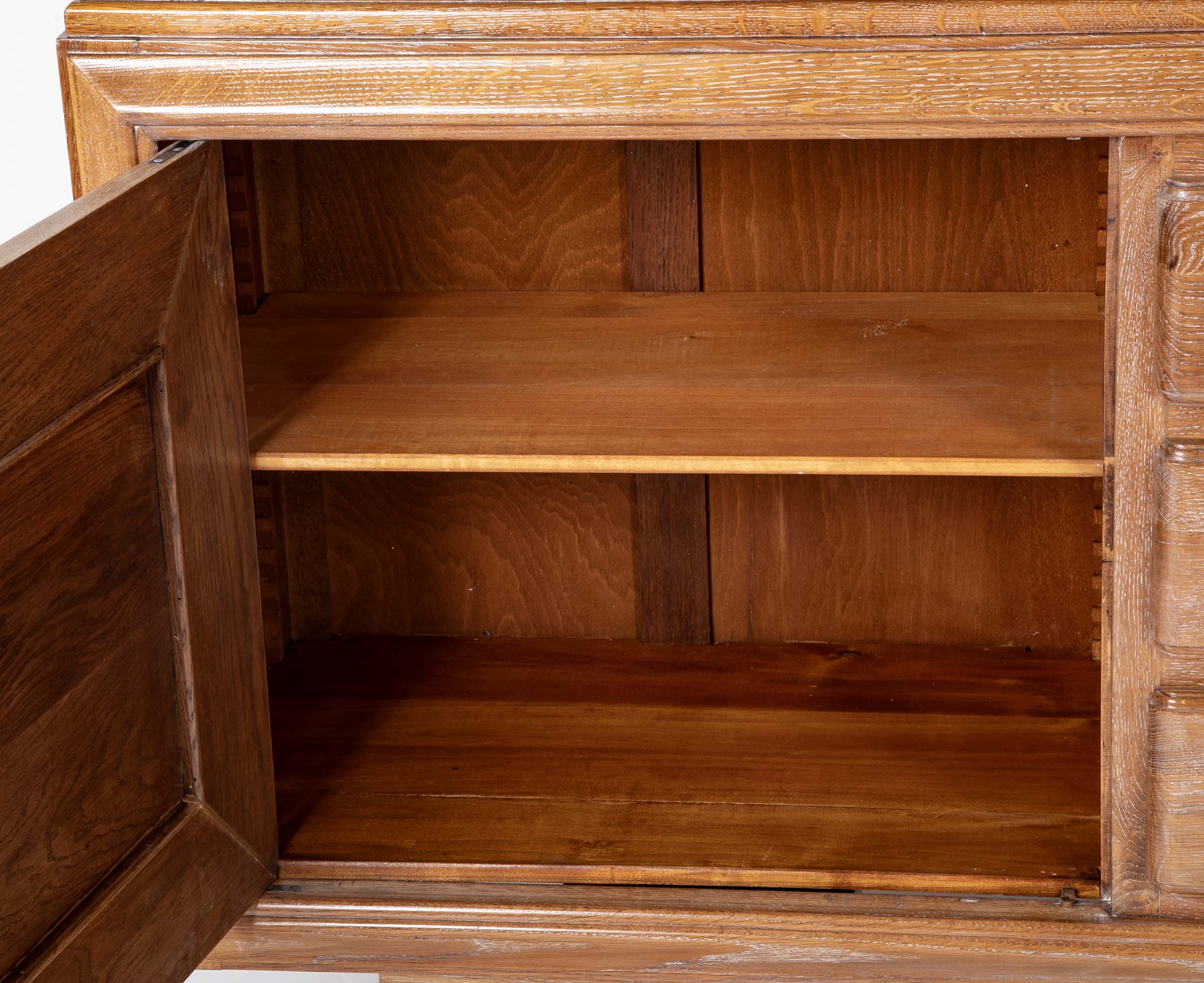 Cerused Oak Credenza Attributed to Charles Dudouyt