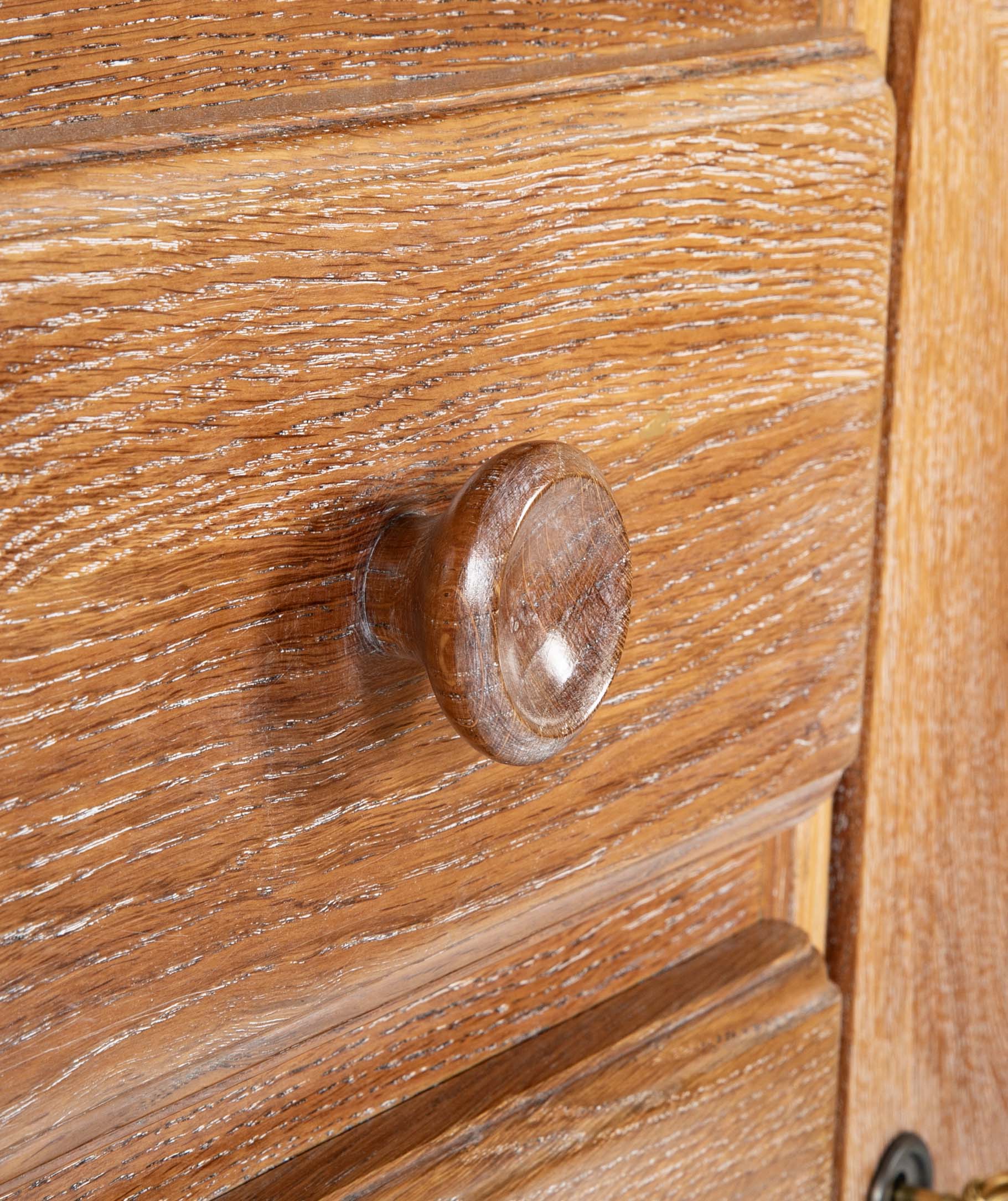 Cerused Oak Credenza Attributed to Charles Dudouyt