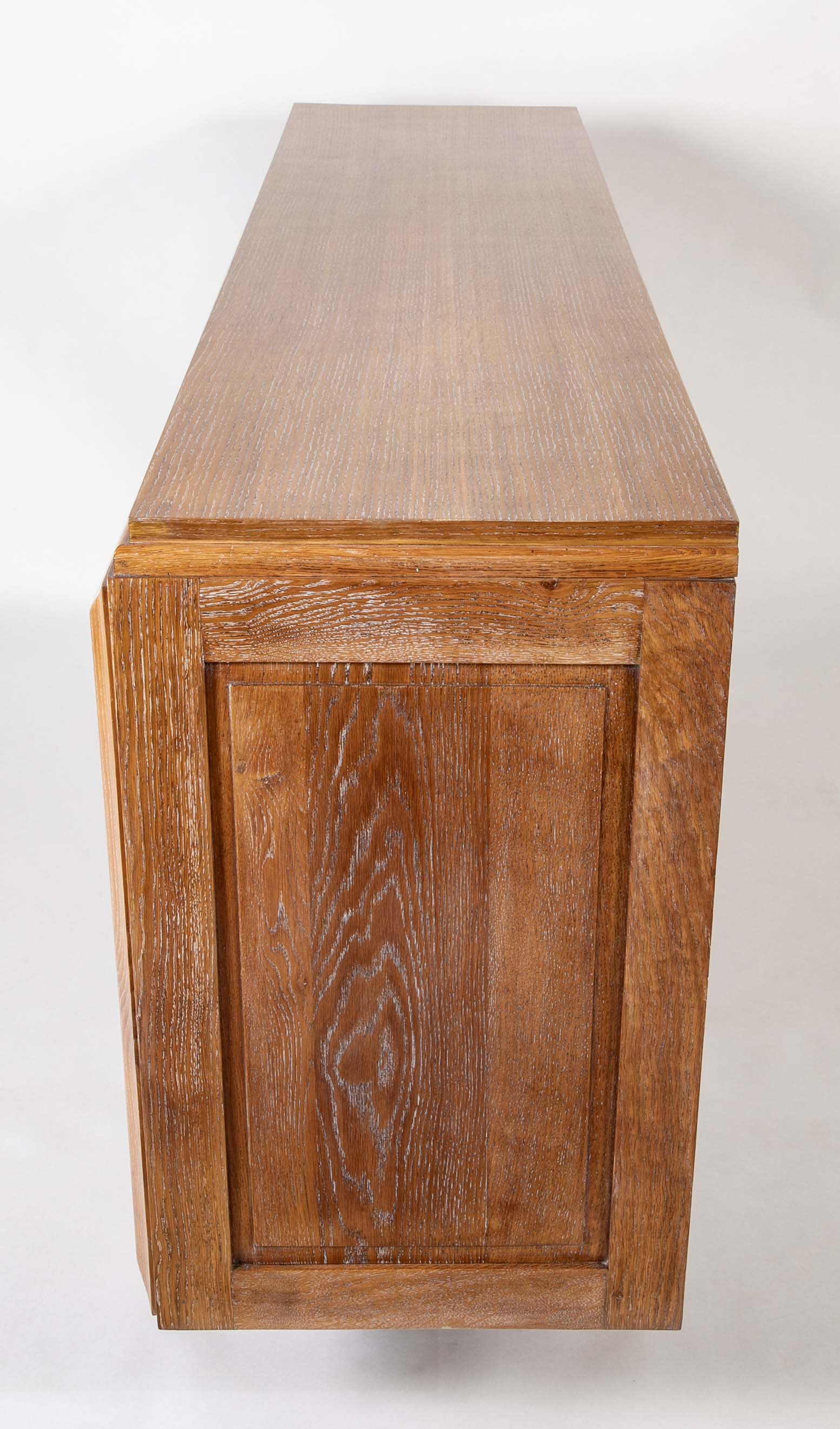 Cerused Oak Credenza Attributed to Charles Dudouyt