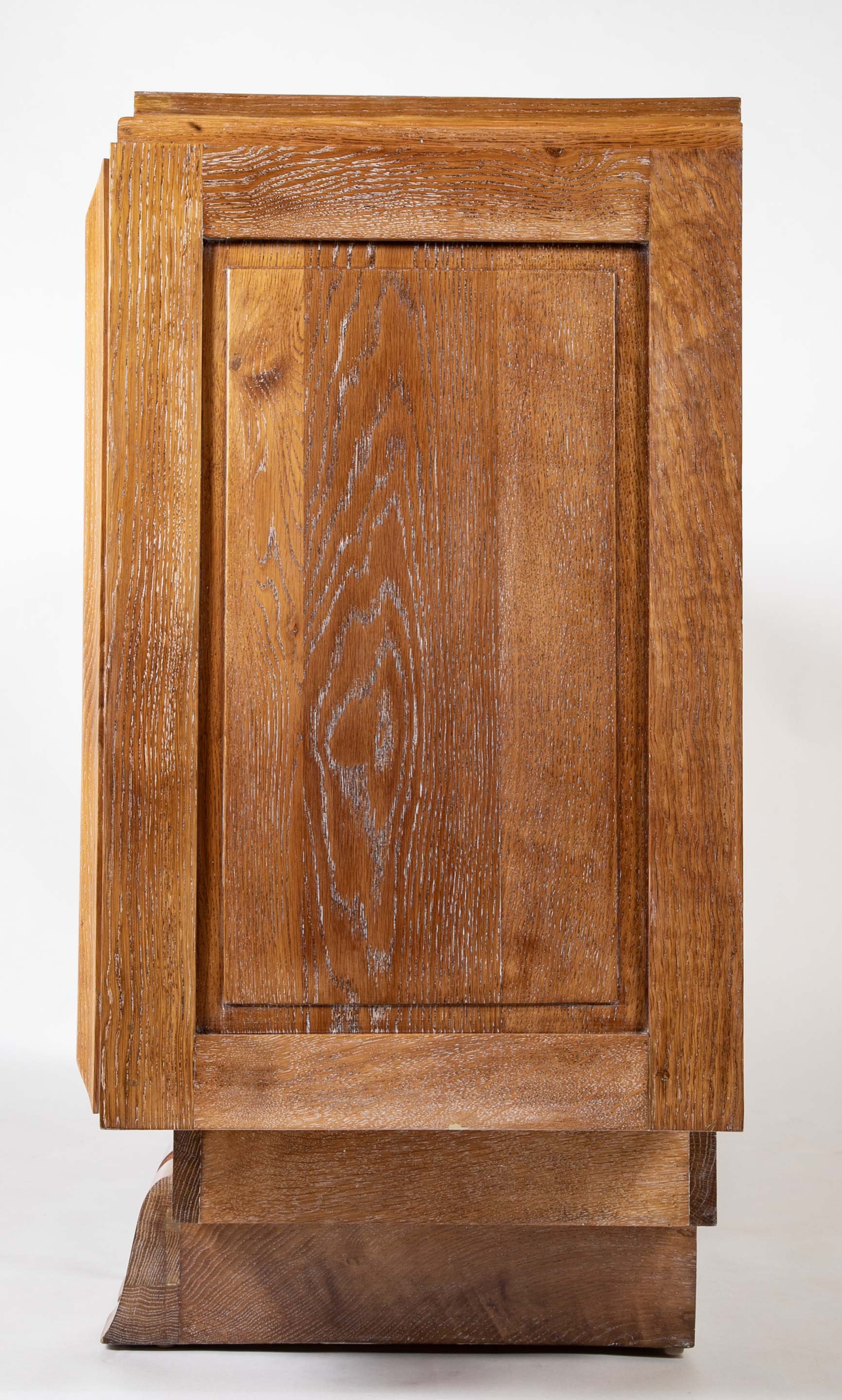 Cerused Oak Credenza Attributed to Charles Dudouyt