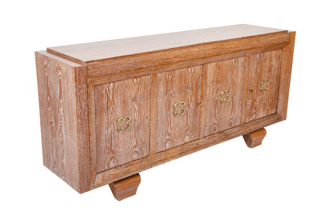 A Mid-Century French Cerused Oak Sideboard