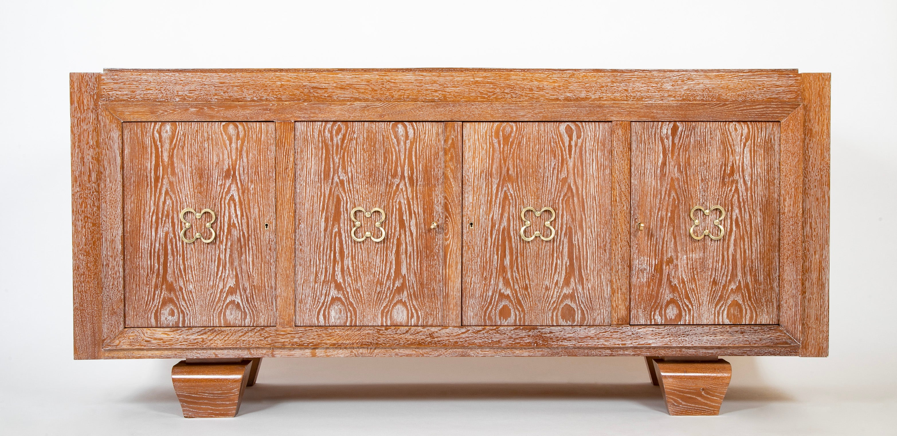 A Mid-Century French Cerused Oak Sideboard