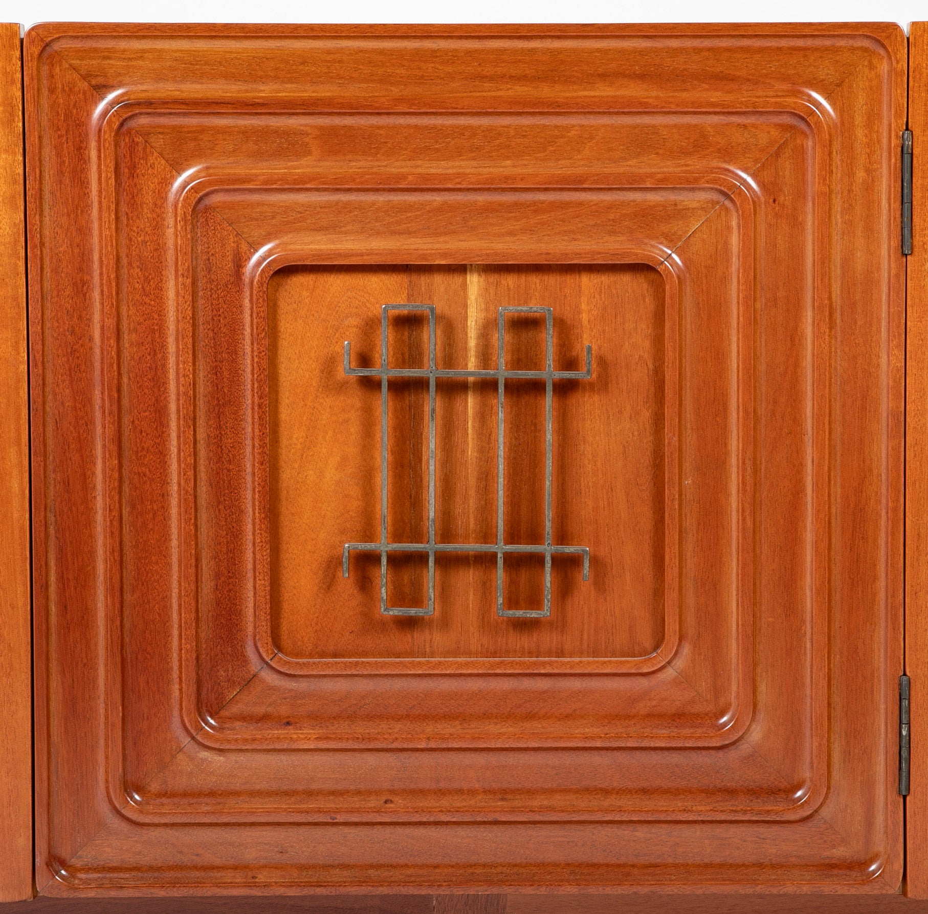 Mid-Century Walnut Three Door Credenza Designed by Edmund Spence